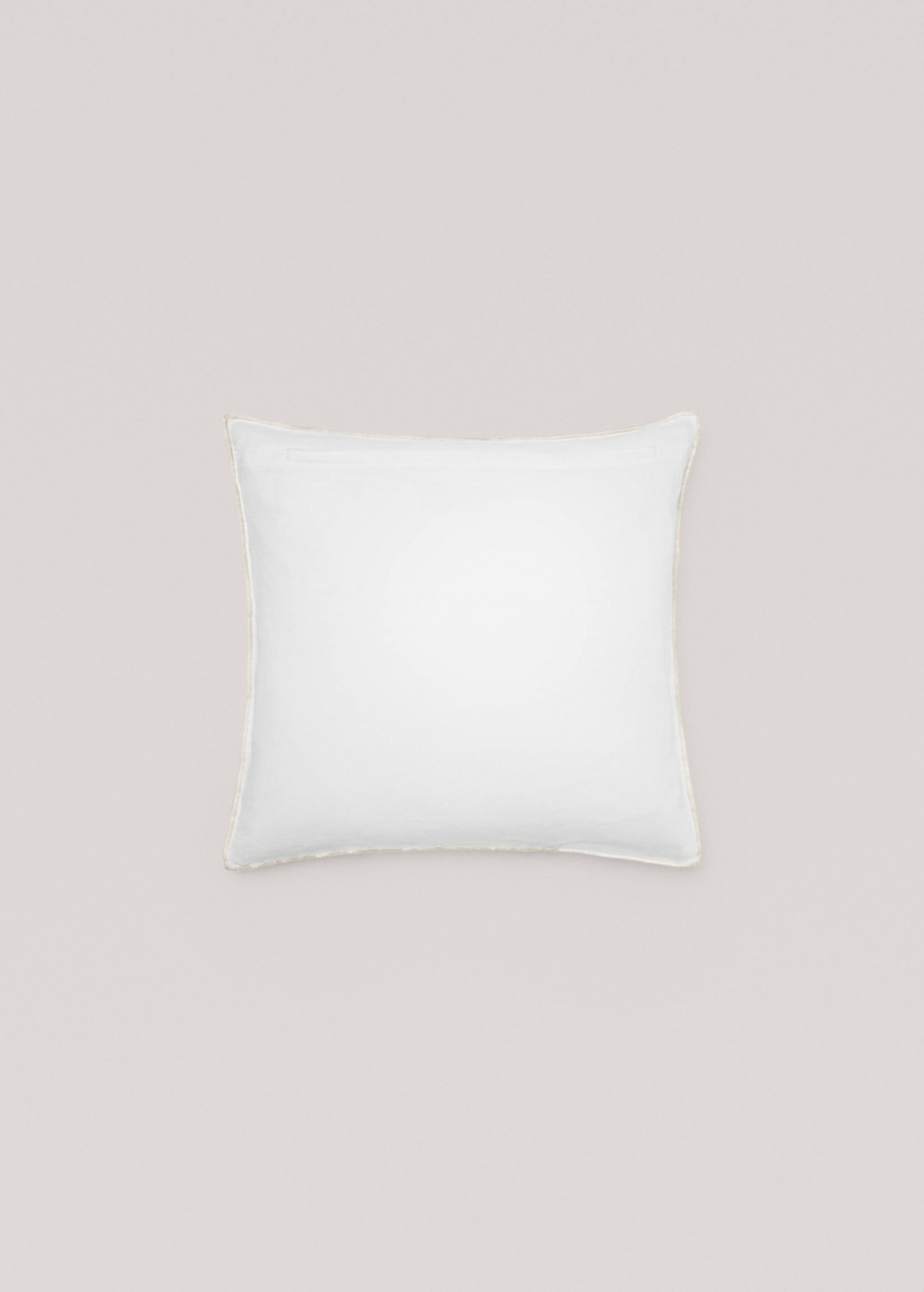 100% linen two-tone cushion cover 45x45cm - Details of the article 1