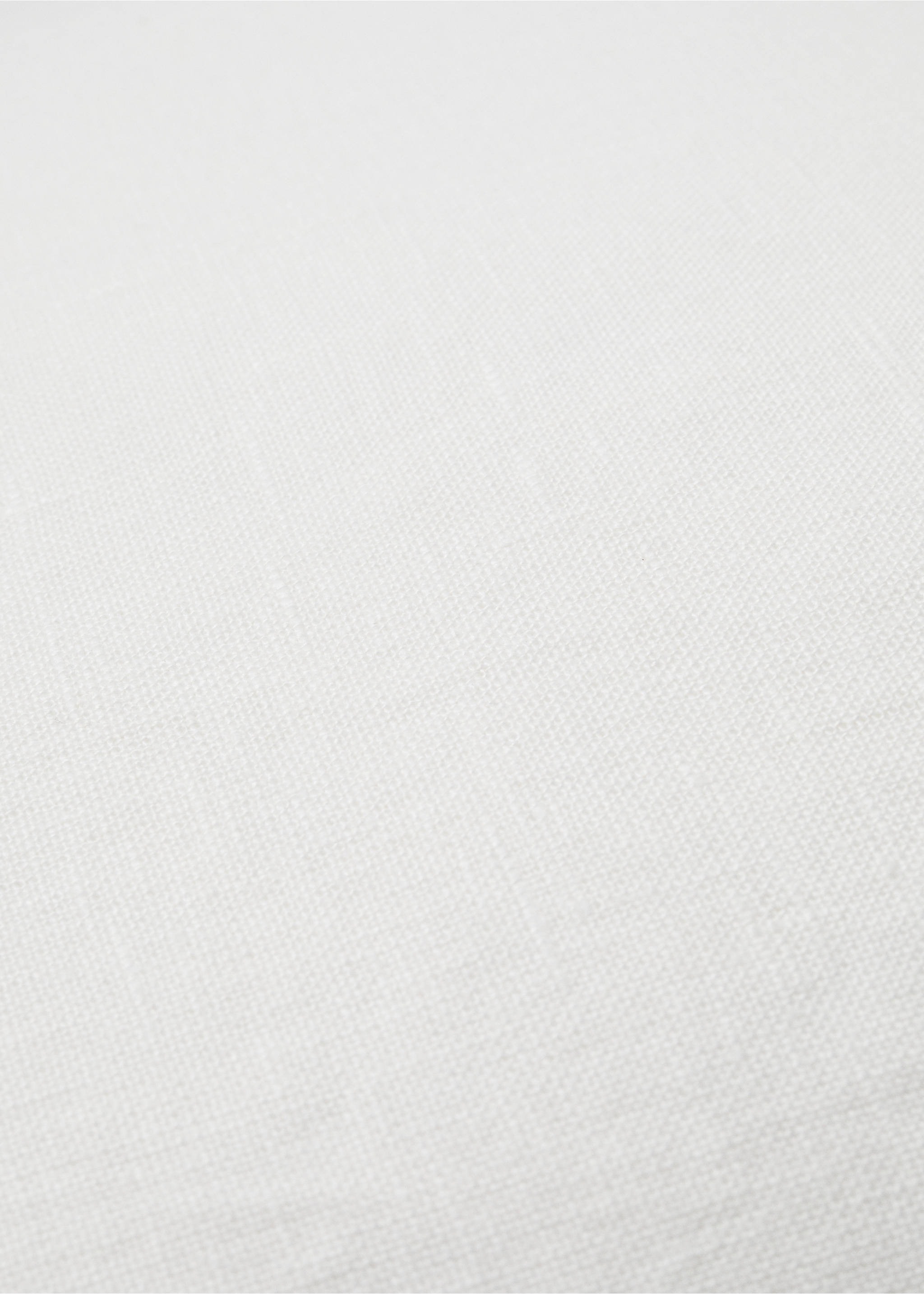 100% linen two-tone cushion cover 45x45cm - Details of the article 3, White. Ref: 77023280-00.
