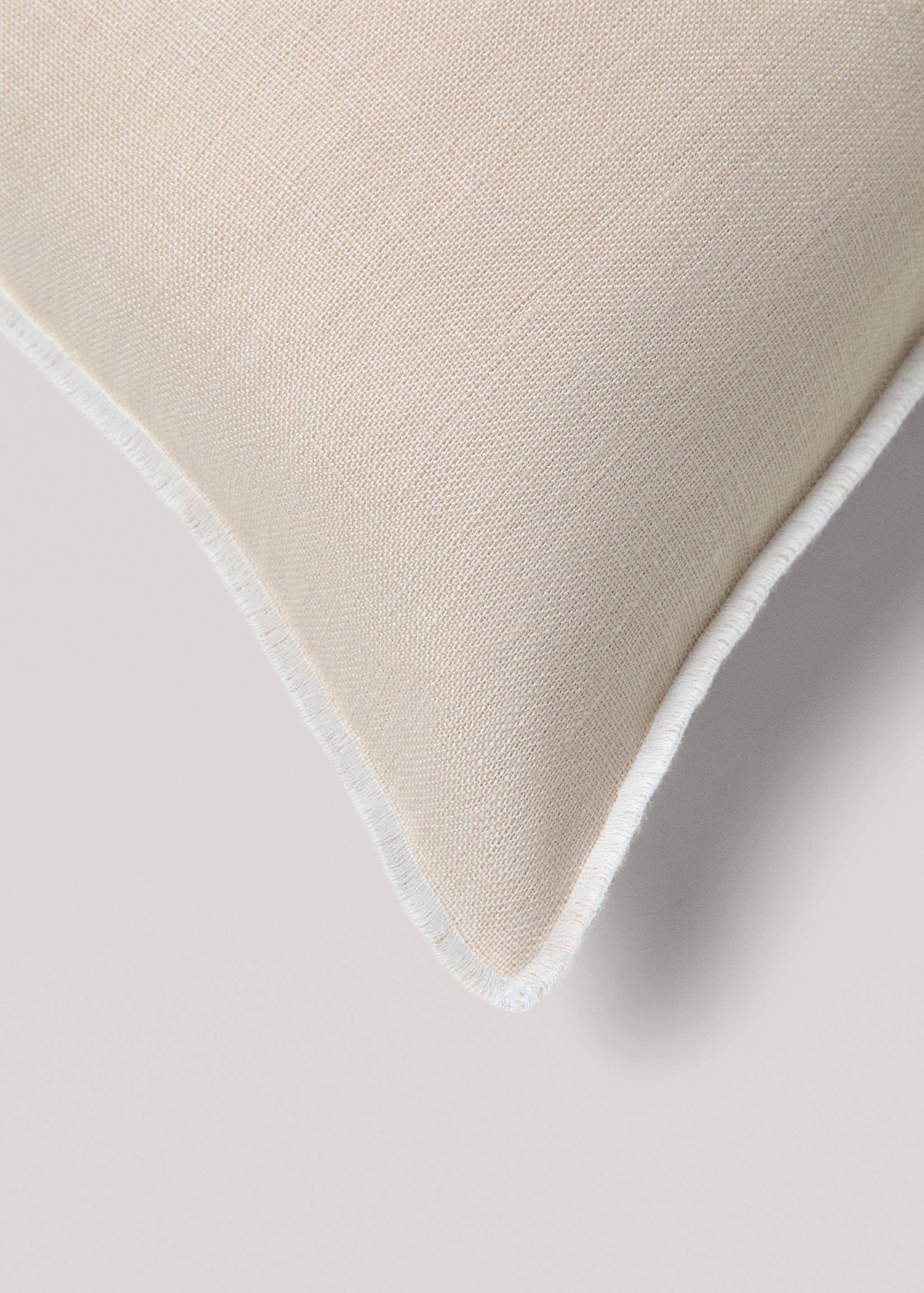 100% linen two-tone cushion cover 45x45cm - Details of the article 4