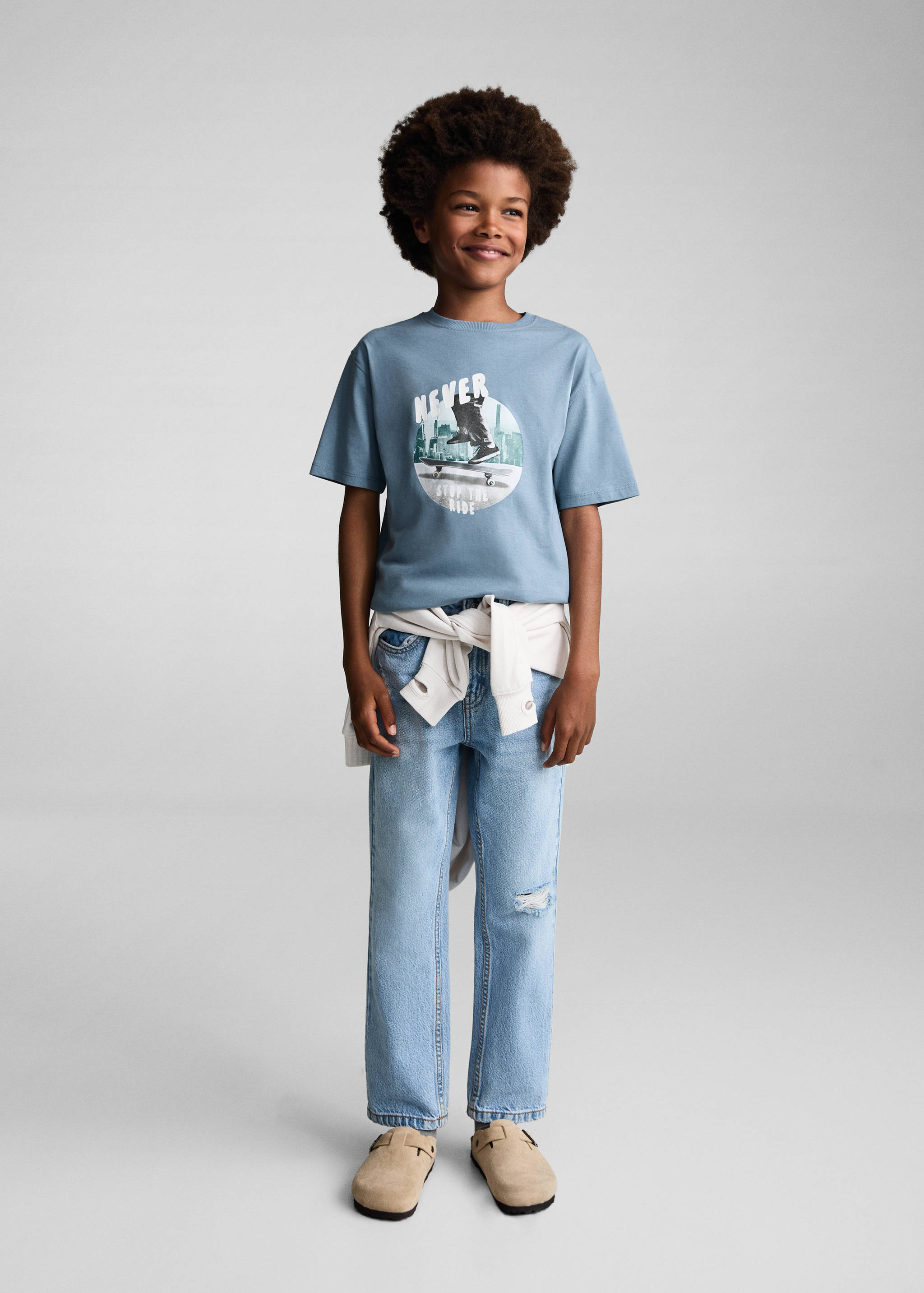 Skater printed t-shirt - General plane