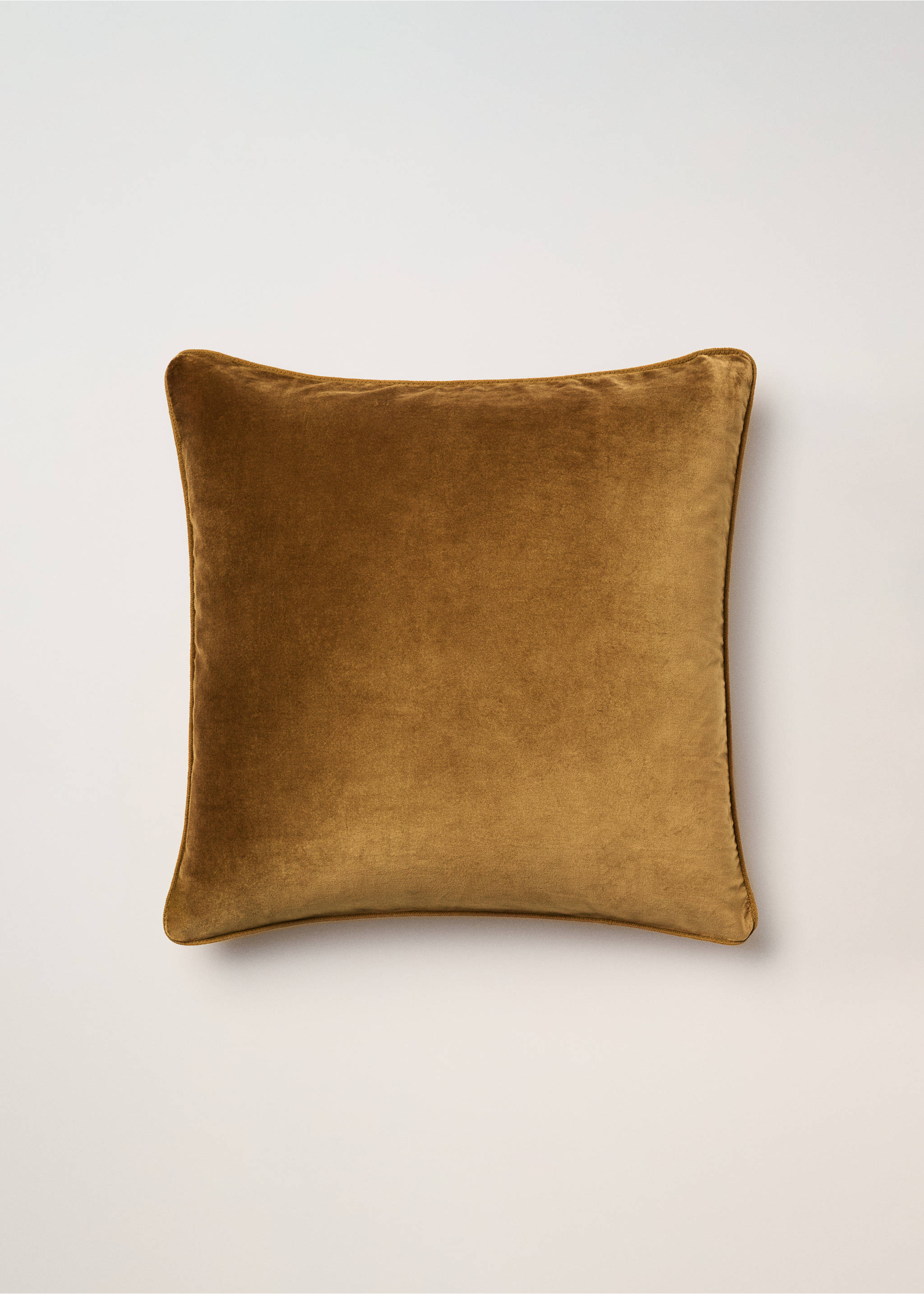 Housse de coussin velours 60x60 cm - Article sans modèle, Olive. Ref: 77023286-00.