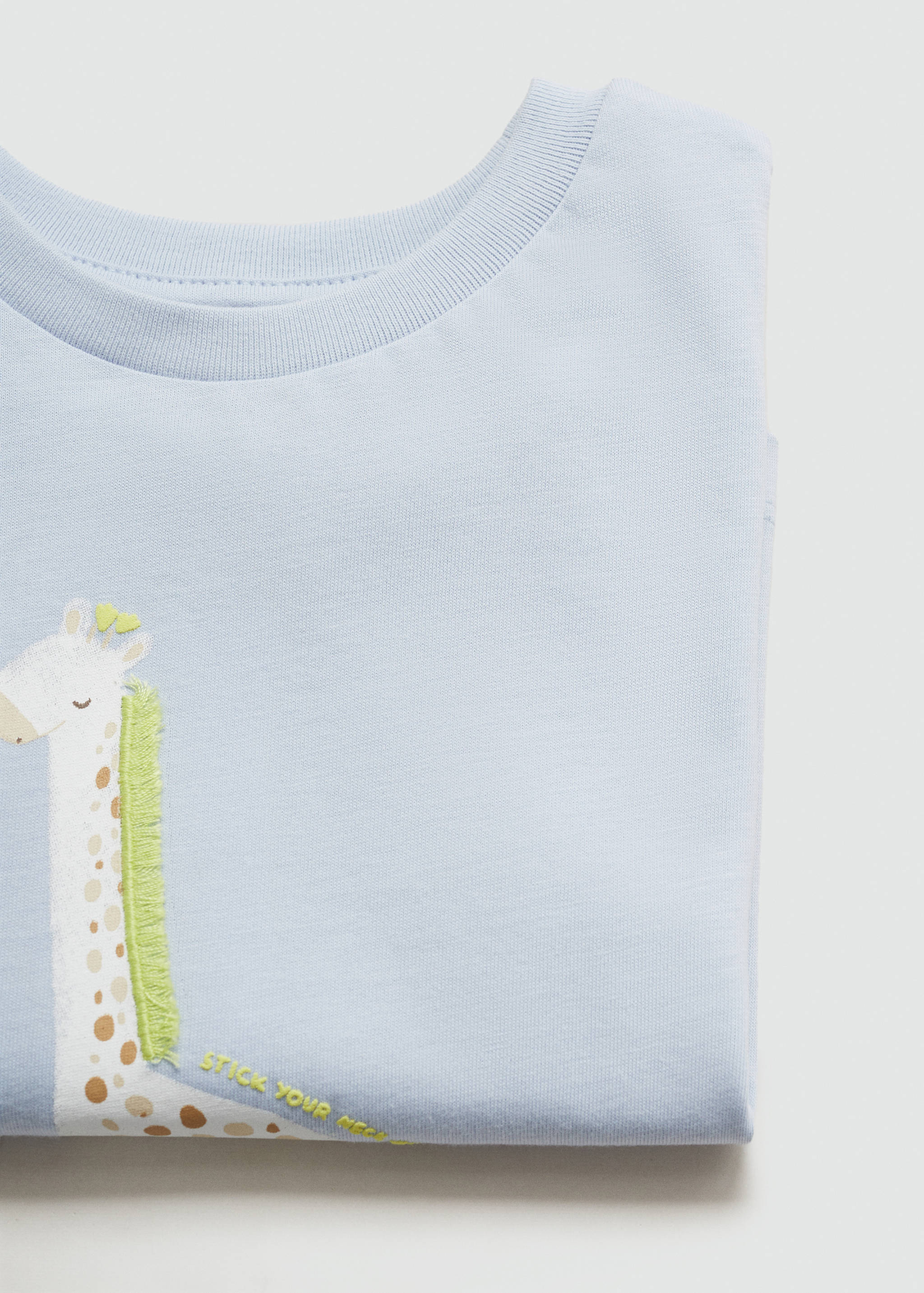 Printed cotton-blend T-shirt - Details of the article 0