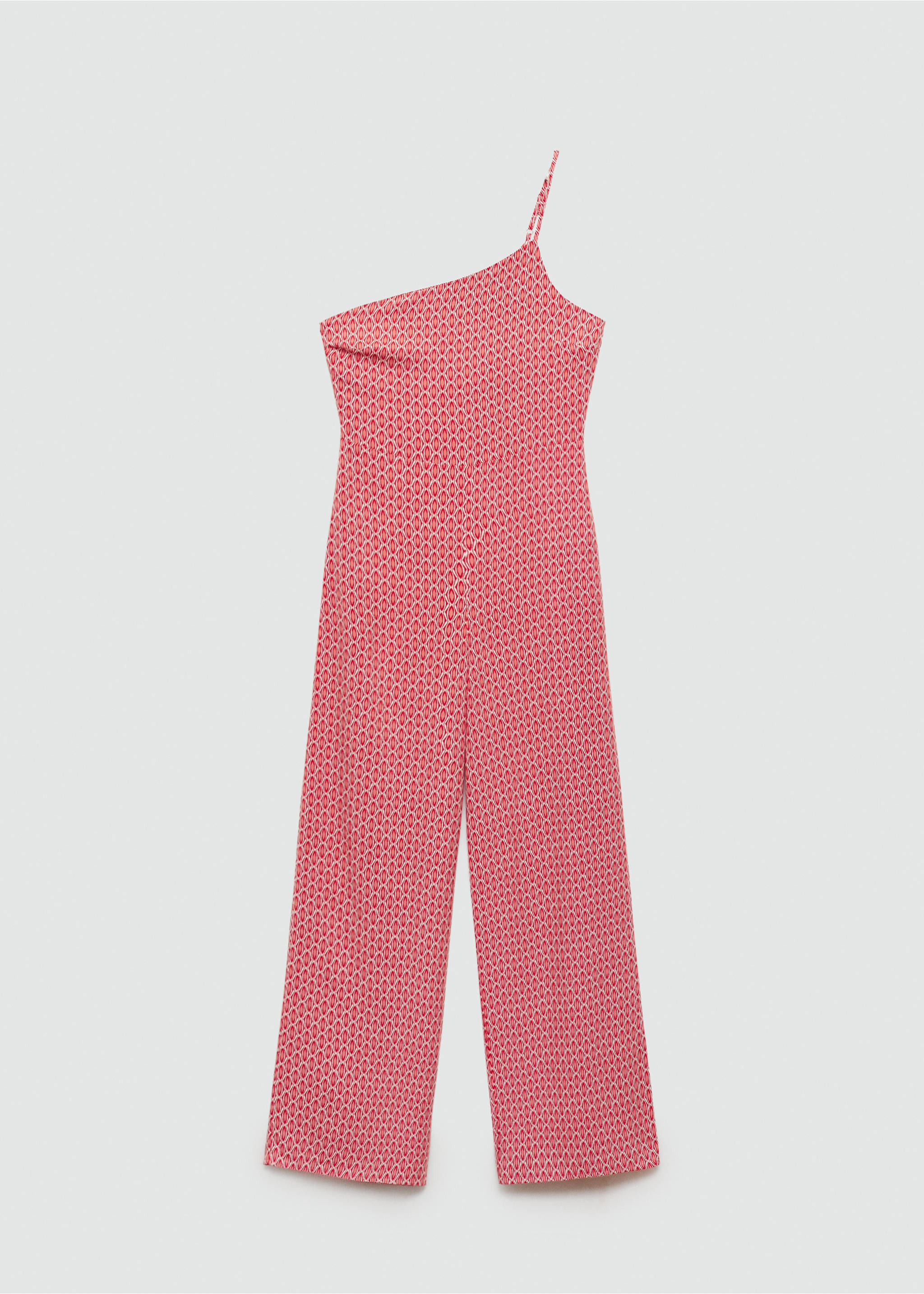 Asymmetrischer Print-Jumpsuit - Artikel ohne Model, Rot. Ref: 77023296-00.