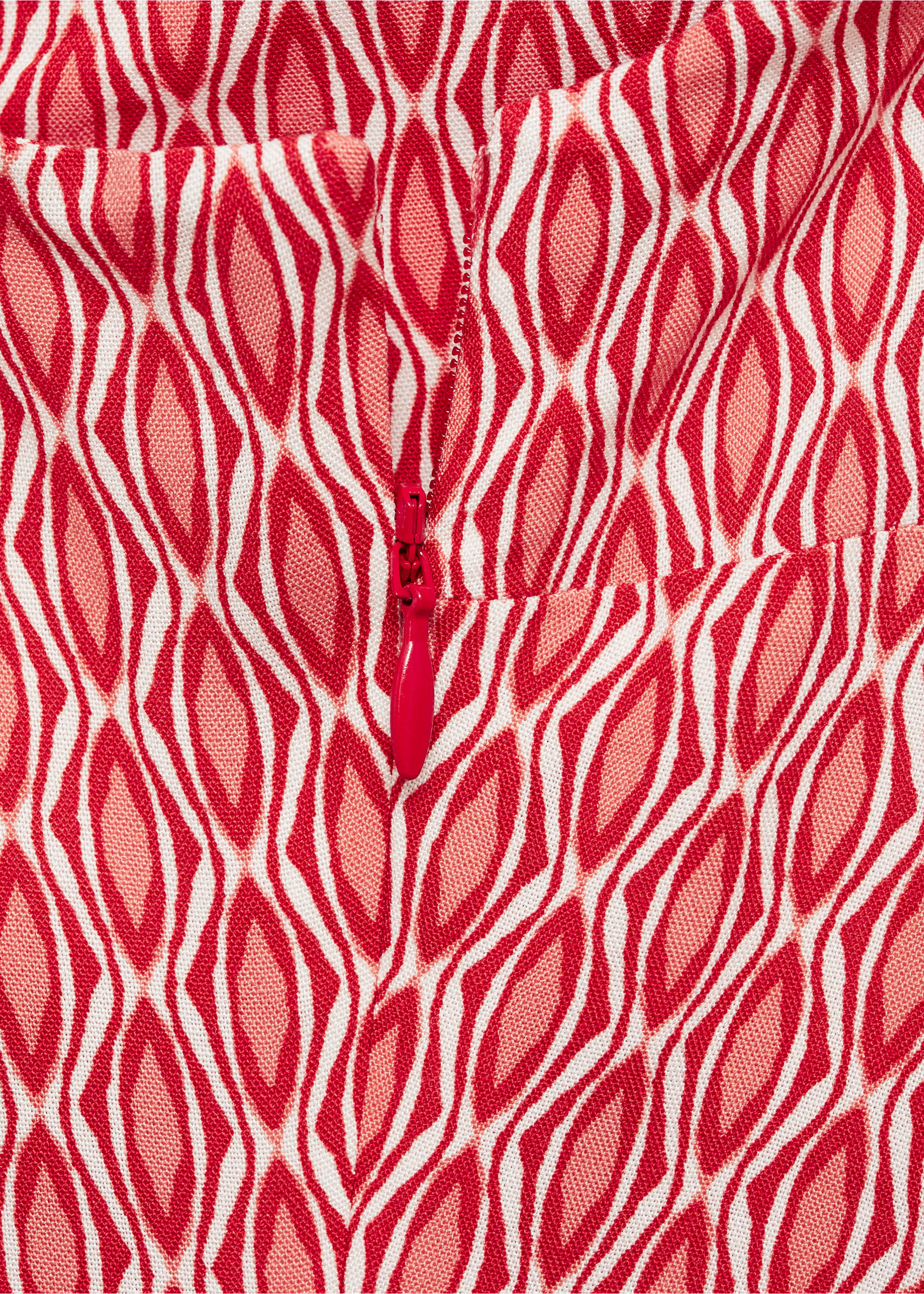 Asymmetrischer Print-Jumpsuit - Detail des Artikels 0, Rot. Ref: 77023296-00.