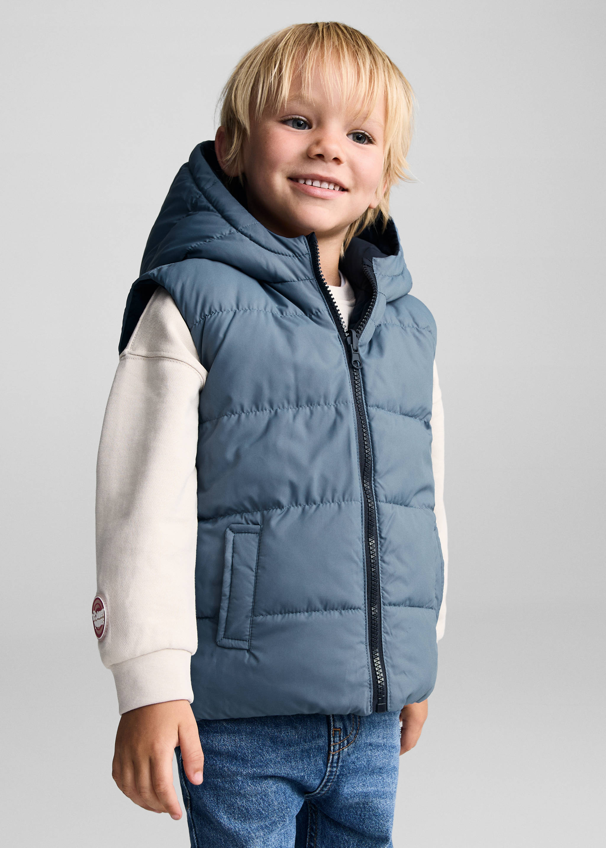 Omkeerbare bodywarmer - Middenvlak