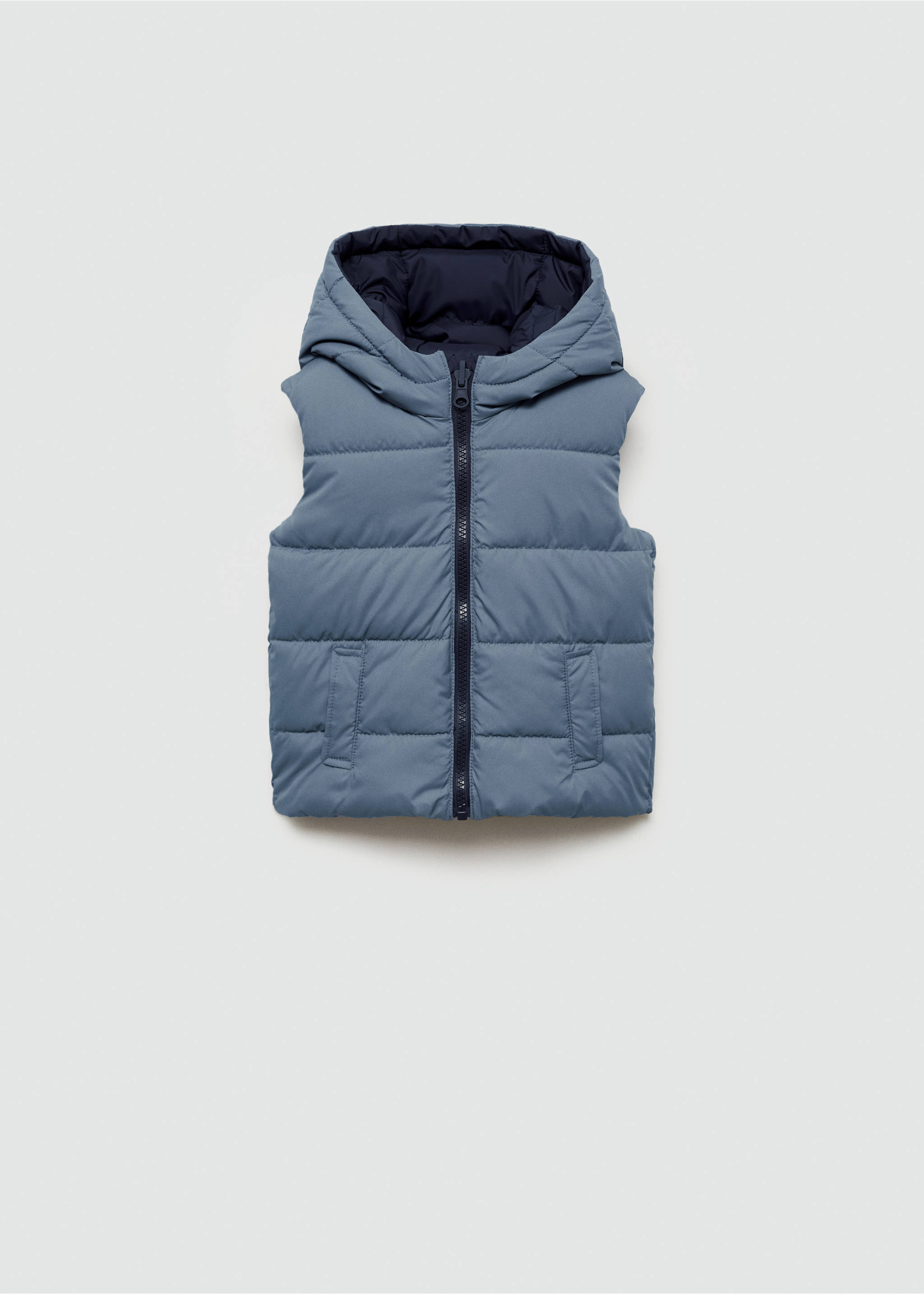 Omkeerbare bodywarmer - Detail van het artikel 8, Donkermarine. Ref: 77023666-00.