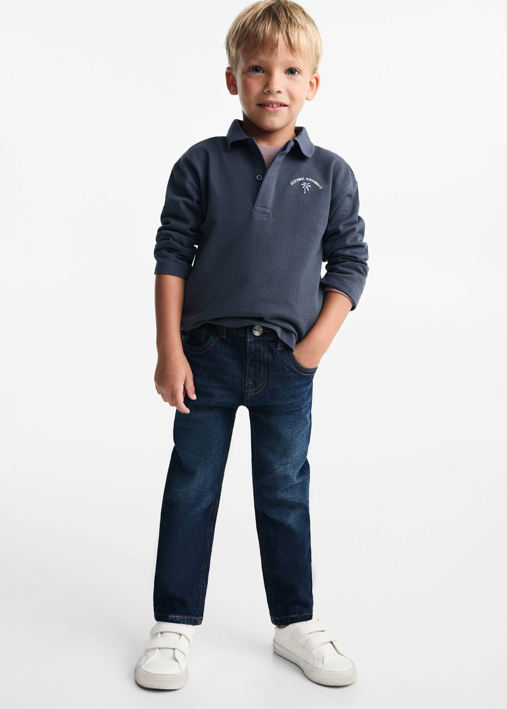 Drawstring waist jeans - General plane