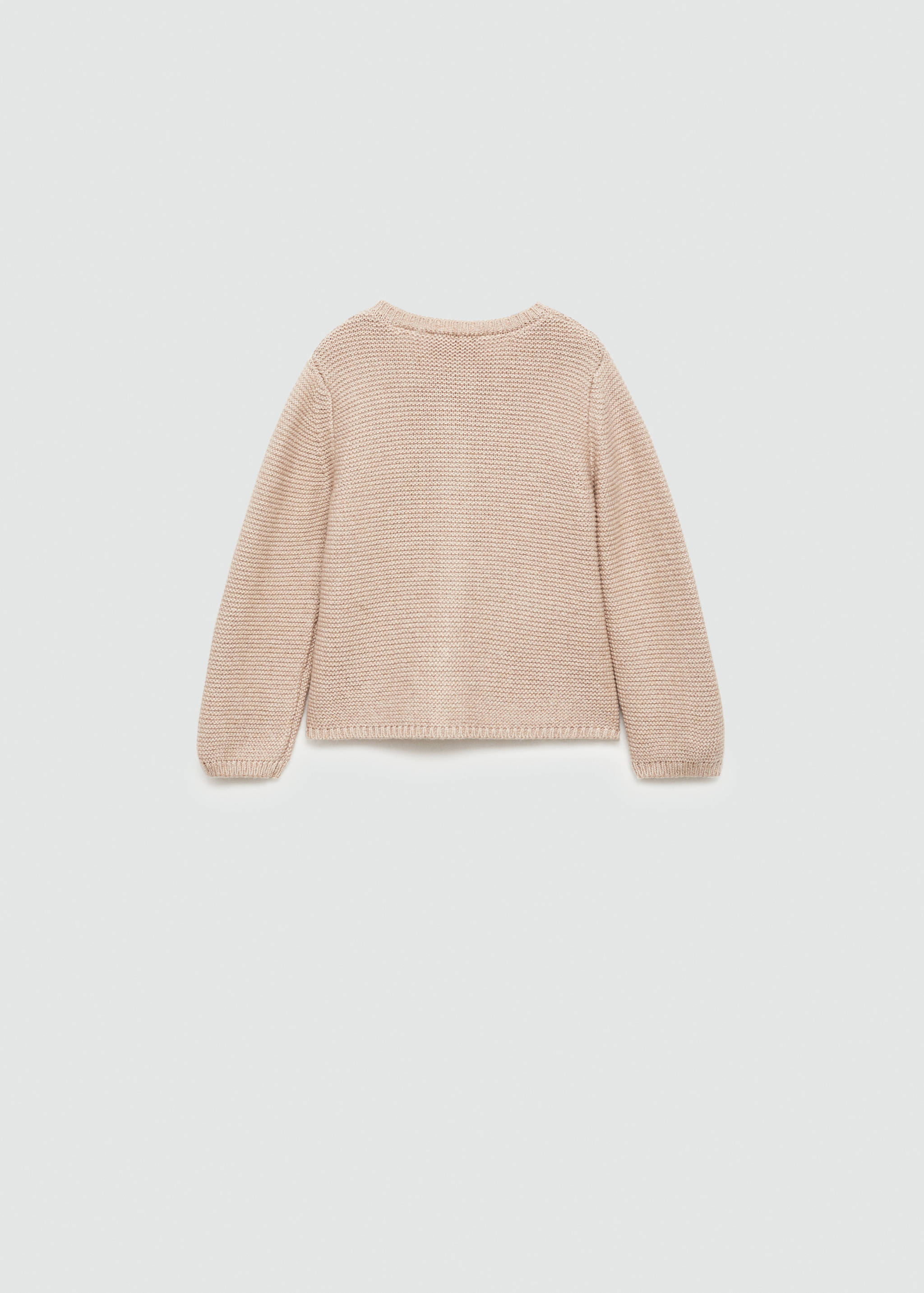 Strickjacke mit Knöpfen - Rückseite des Artikels
