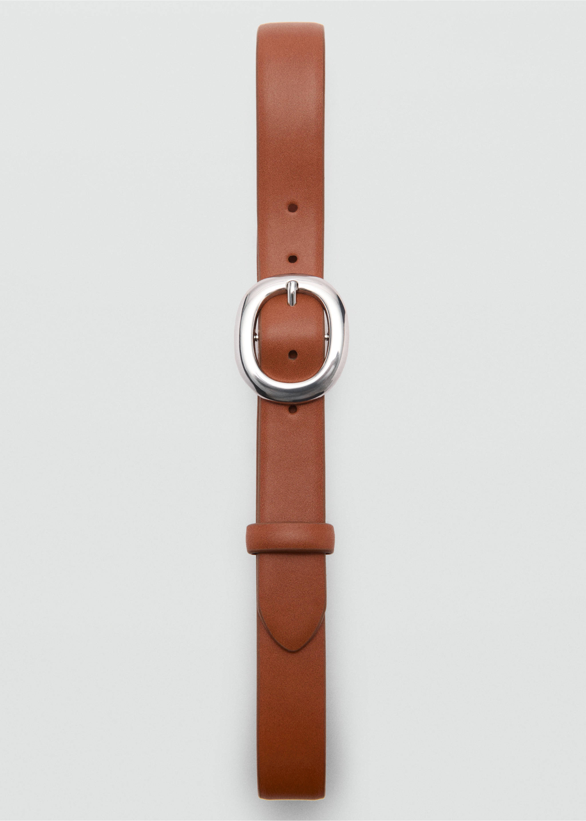Gürtel mit runder Schnalle - Detail des Artikels 1, Braun. Ref: 77024012-00.