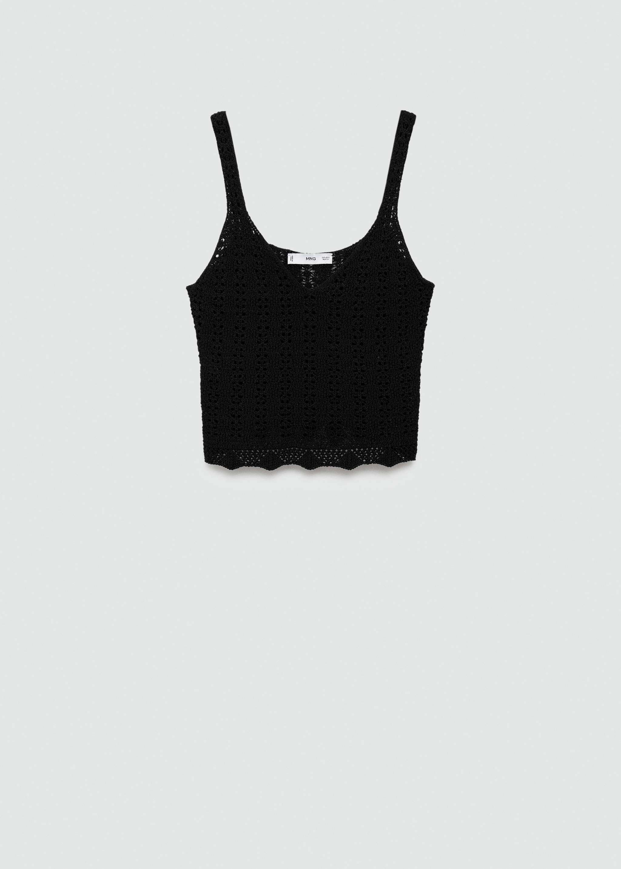 Top cropped de malha - Artigo sem modelo