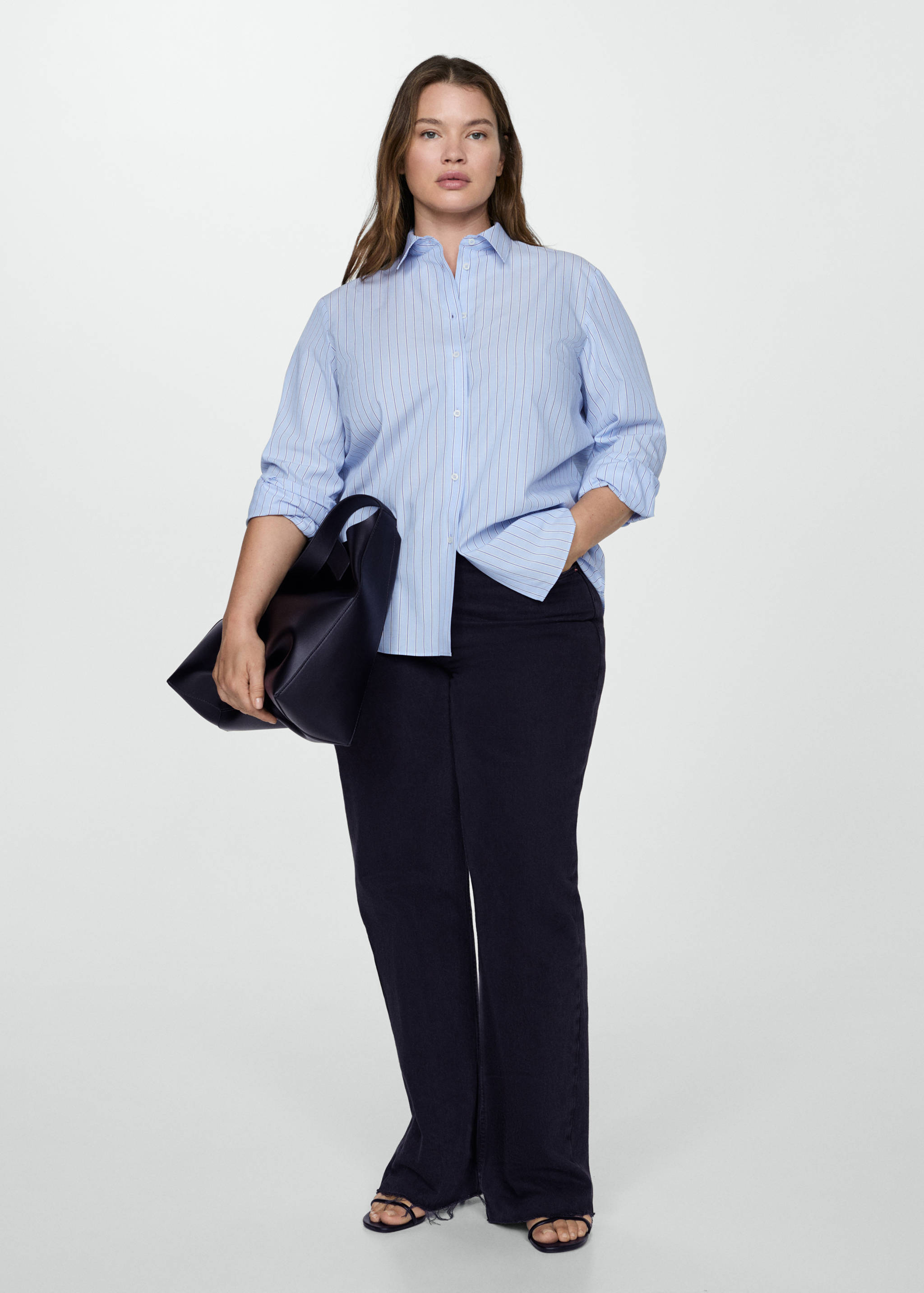 Regular cotton lyocell-blend shirt - Details of the article 3