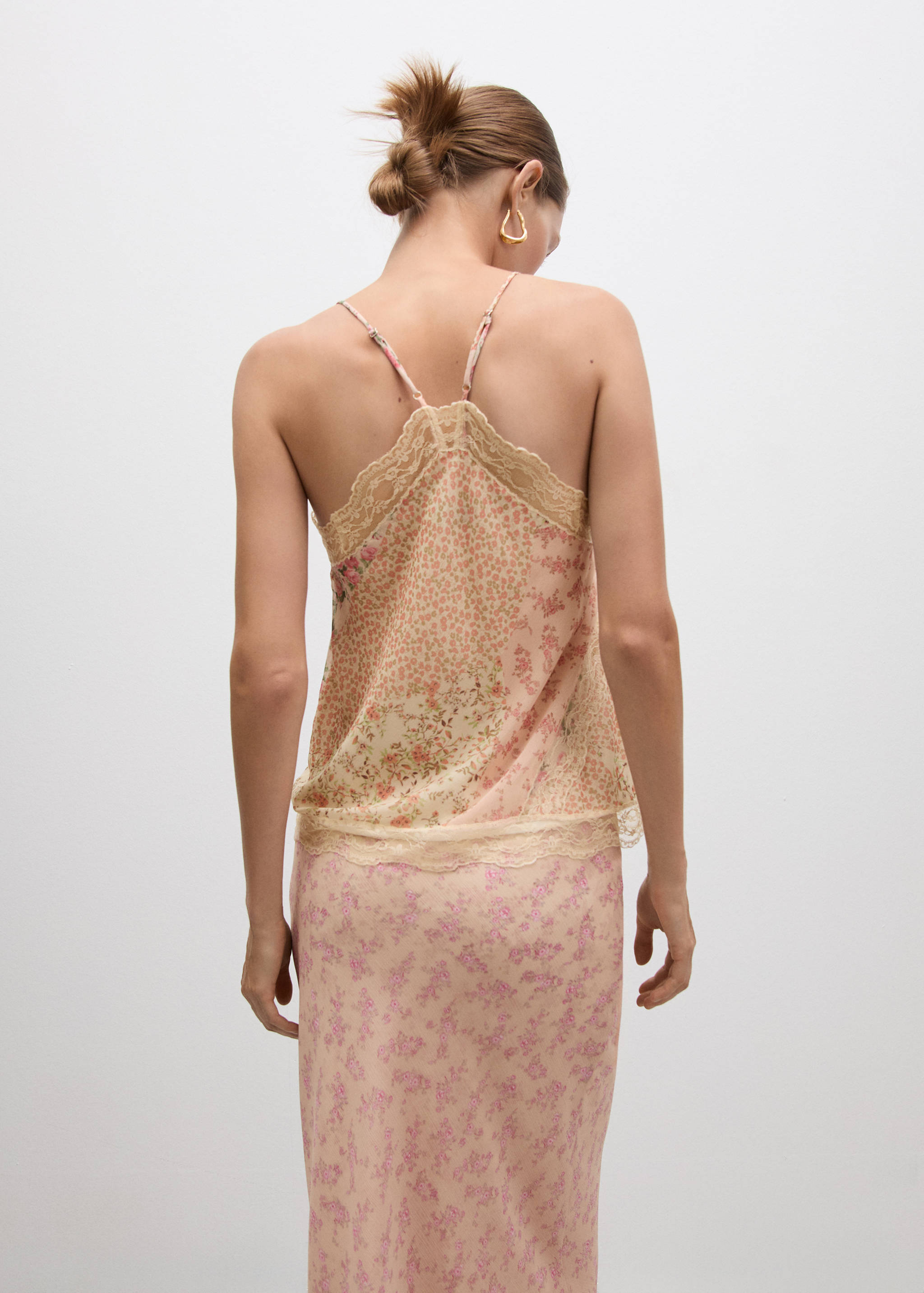 Top estampado renda - Verso do artigo