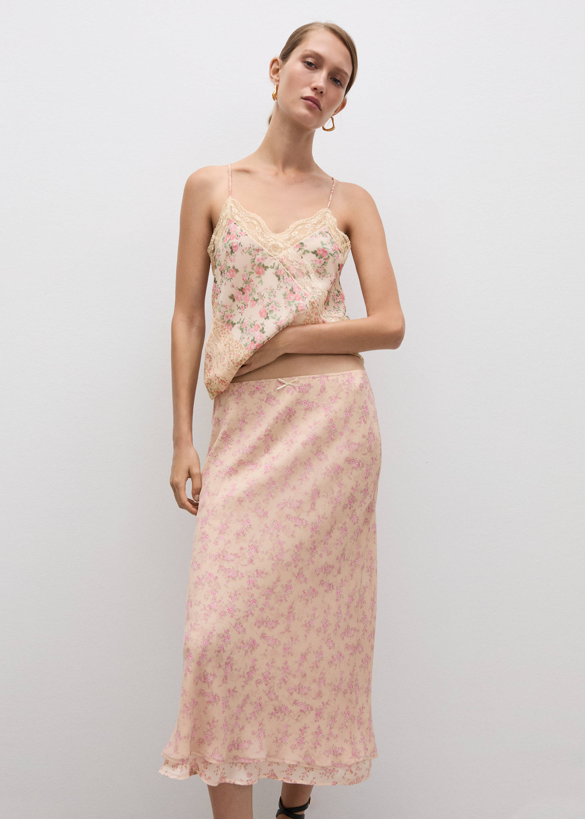 Top estampado renda - Pormenor do artigo 2