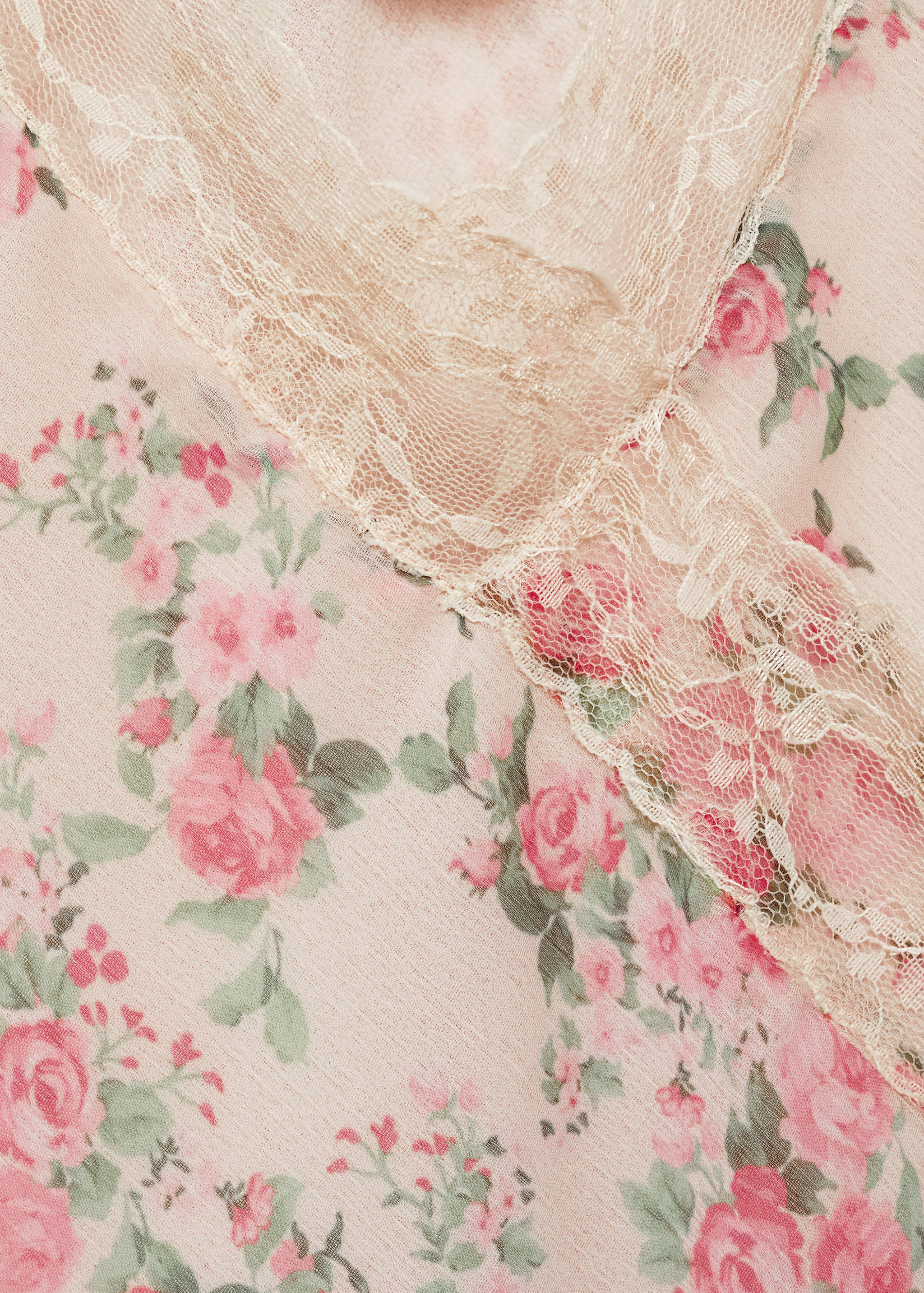 Top estampado renda - Pormenor do artigo 0