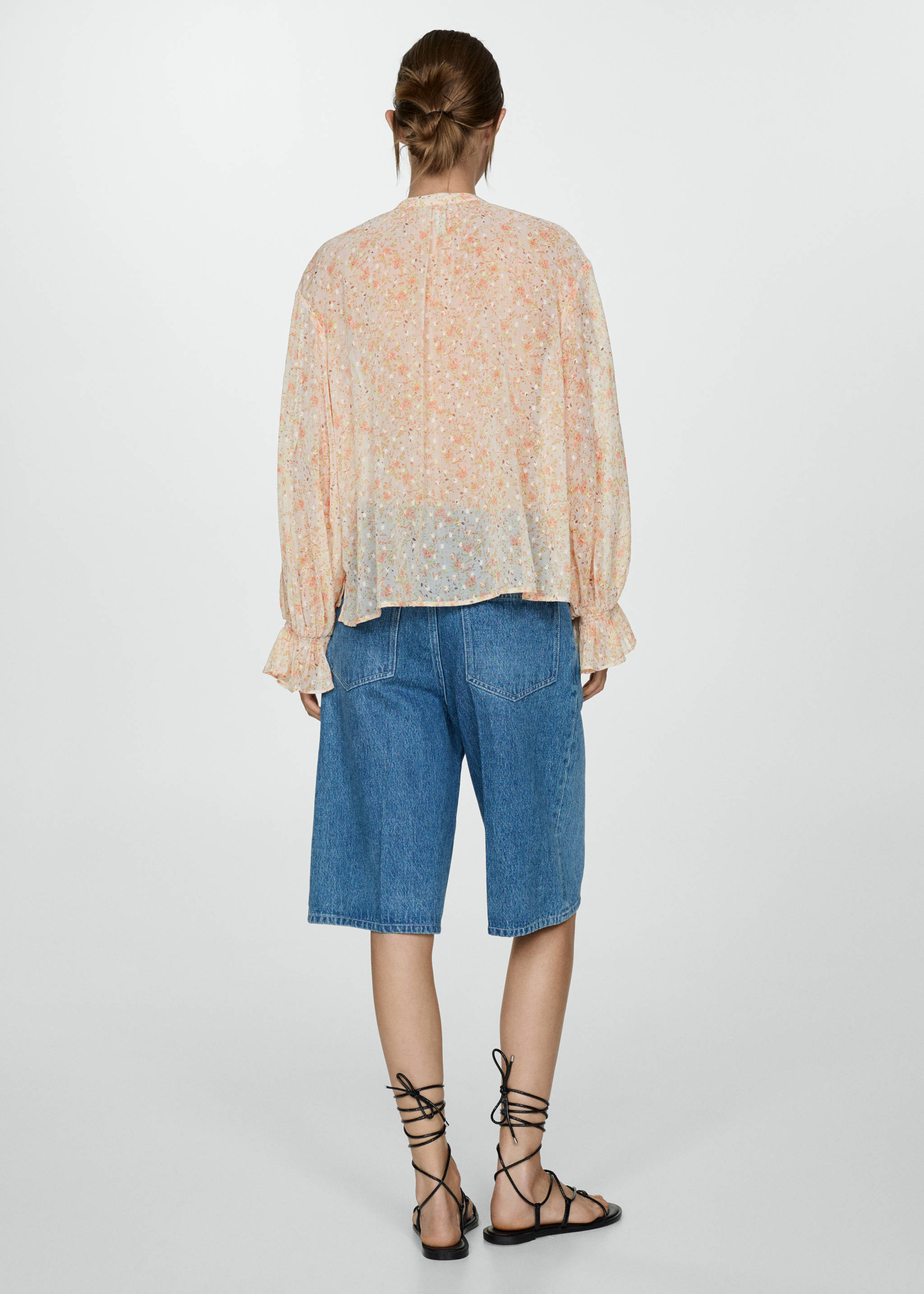 Camisa estampado floral - Verso do artigo