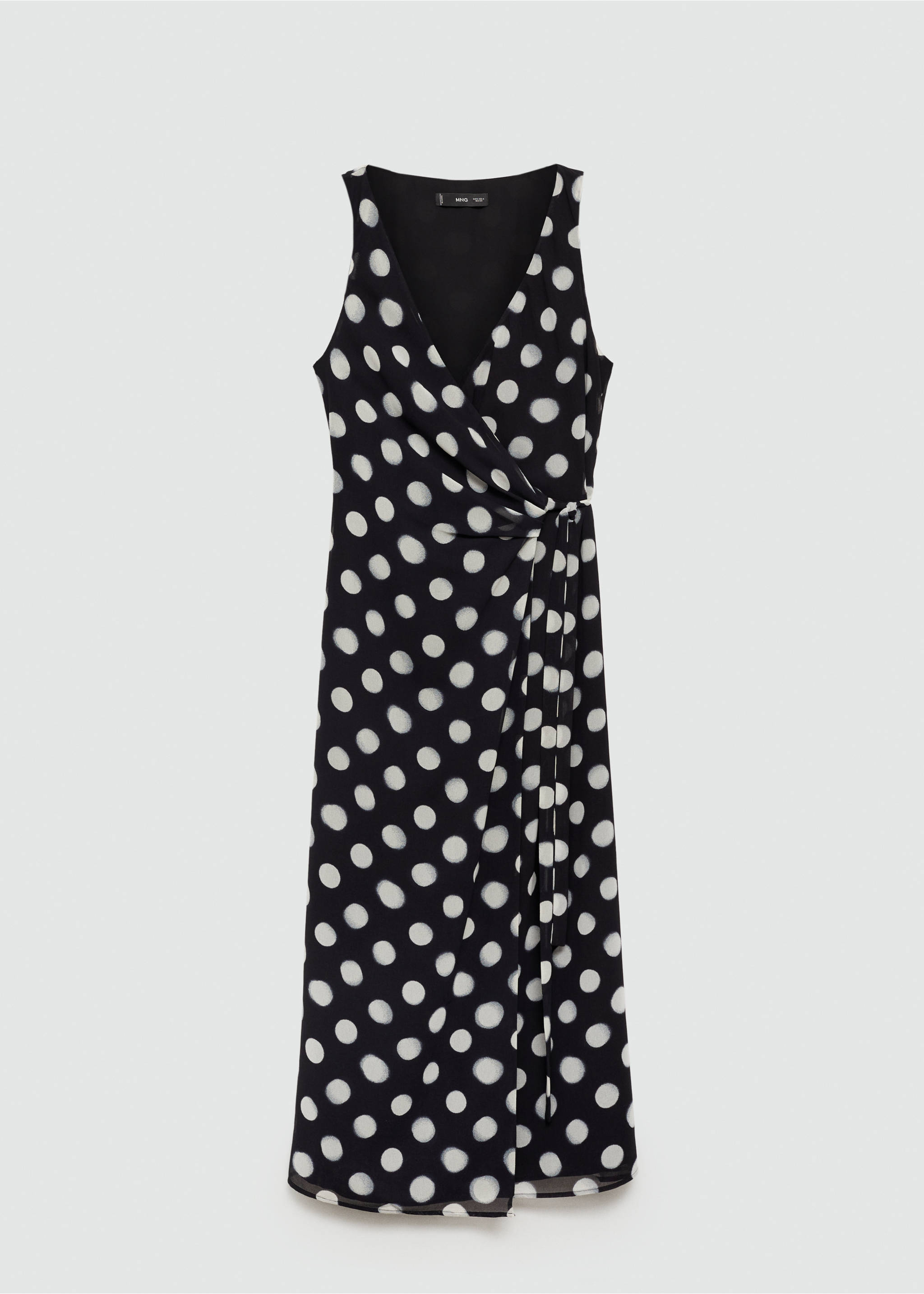 Cross dress with polka-dots - Article without model, Black. Ref: 77024028-00.