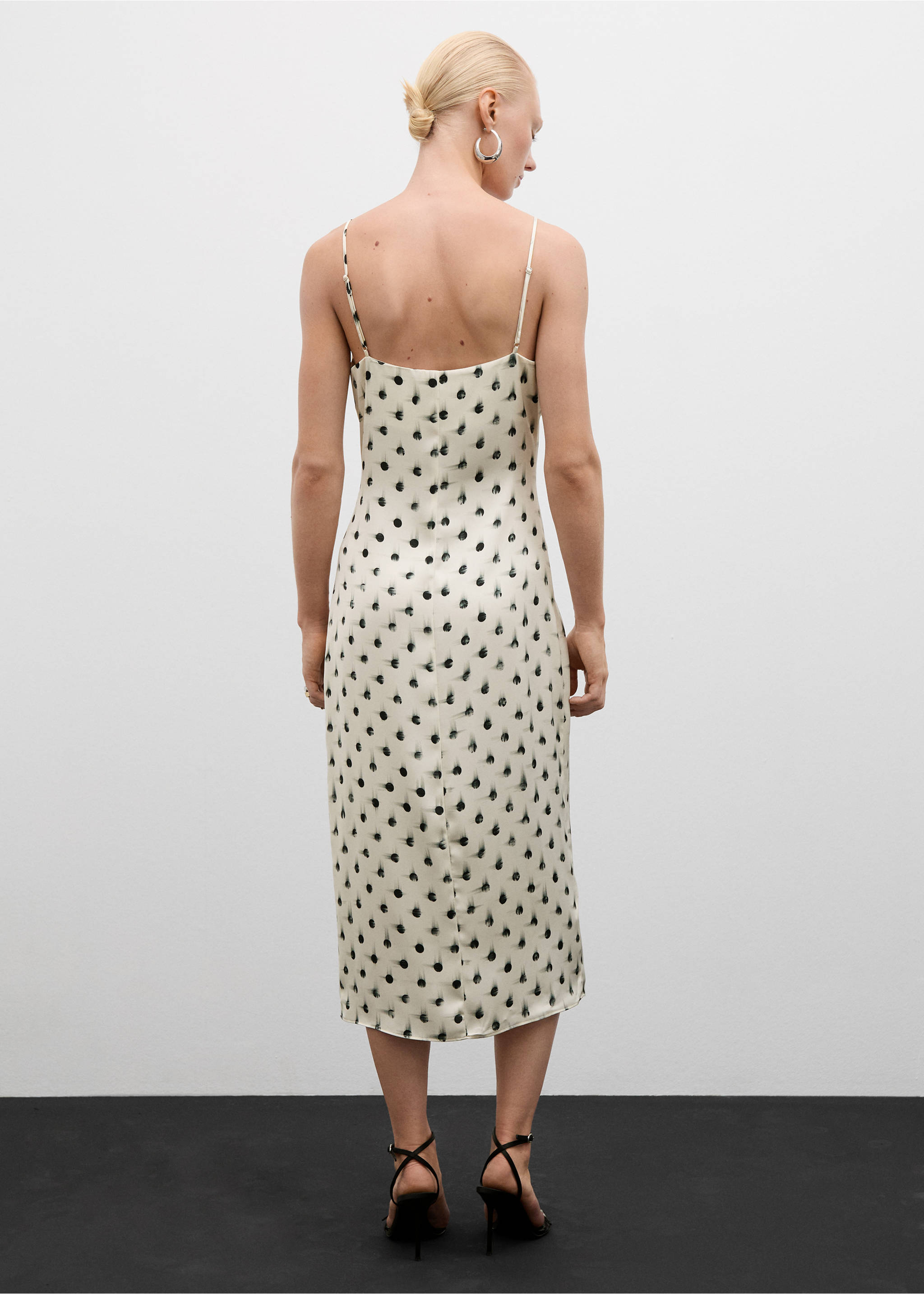 Robe imprimée ouvertures - Verso de l’article, Écru. Ref: 77024029-00.