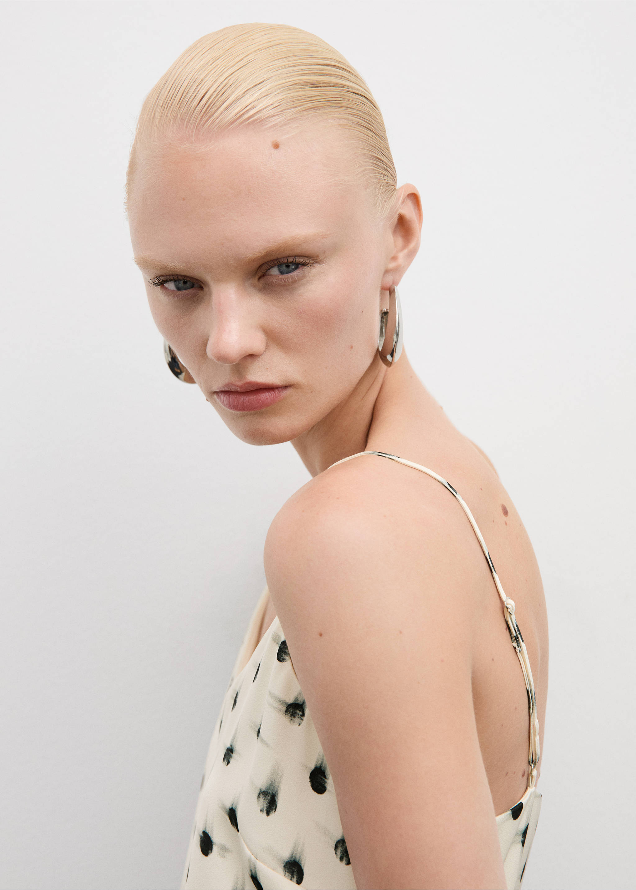 Robe imprimée ouvertures - Détail de l'article 1, Écru. Ref: 77024029-00.