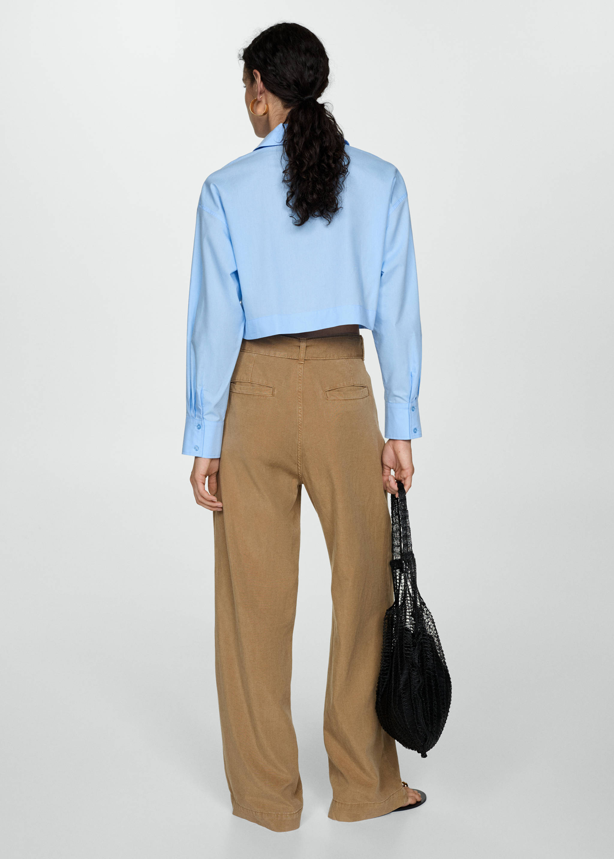 Chemise crop col polo - Verso de l’article