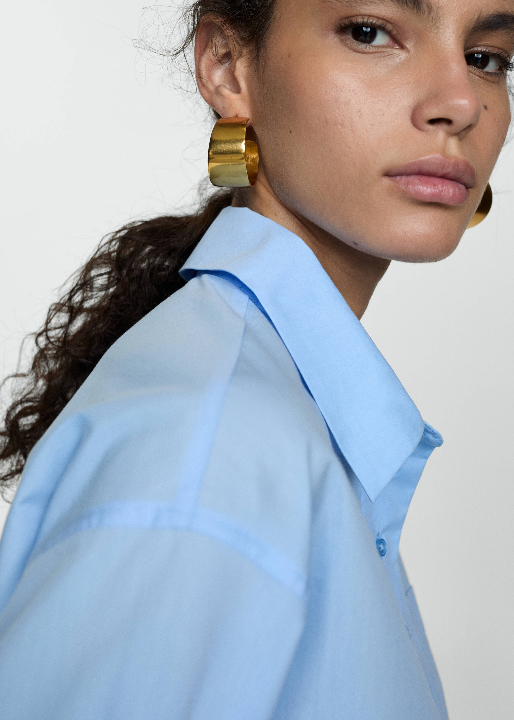 Chemise crop col polo - Détail de l'article 1