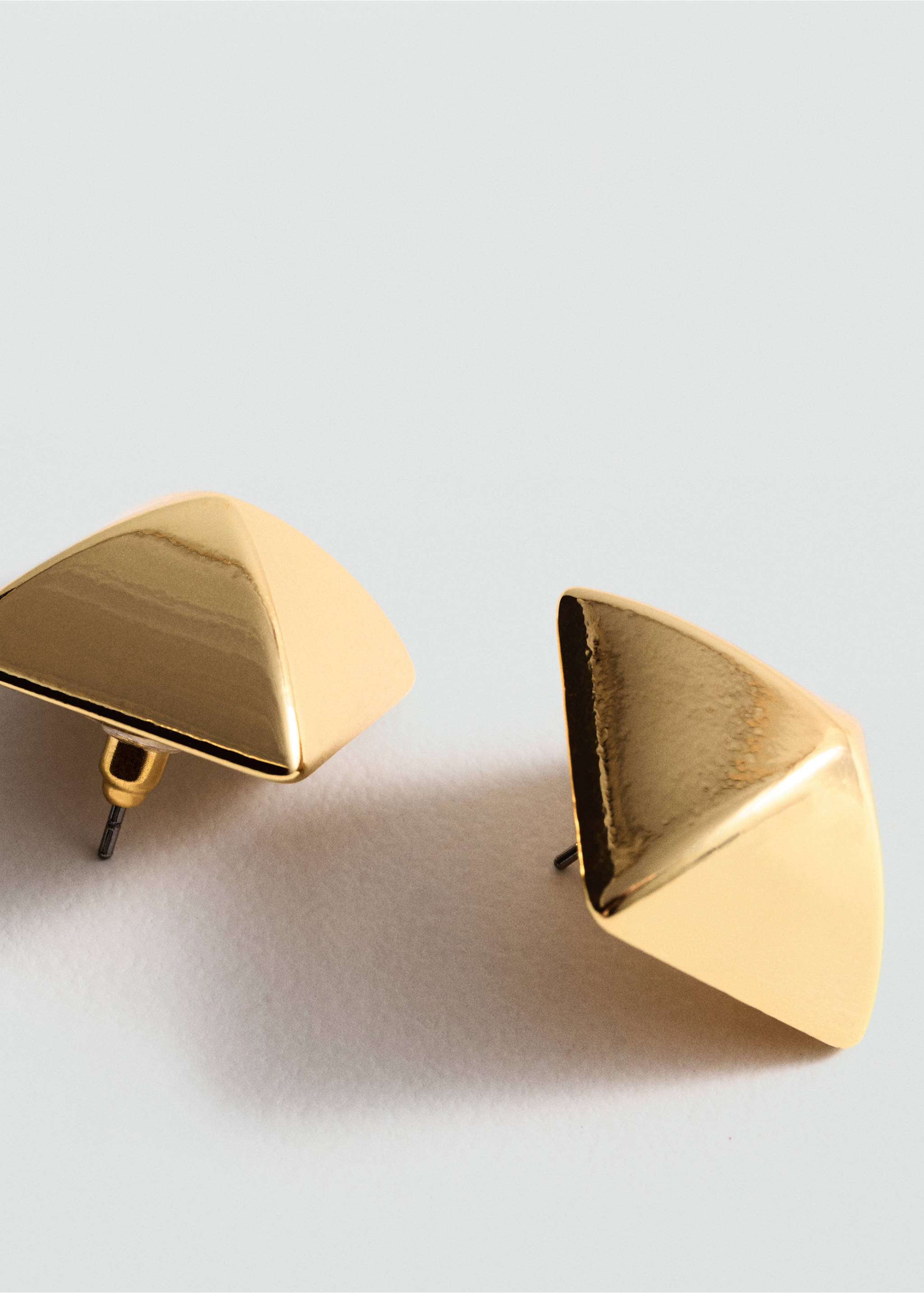 Pendientes geométricos - Plano medio, Oro. Ref: 77024053-00.