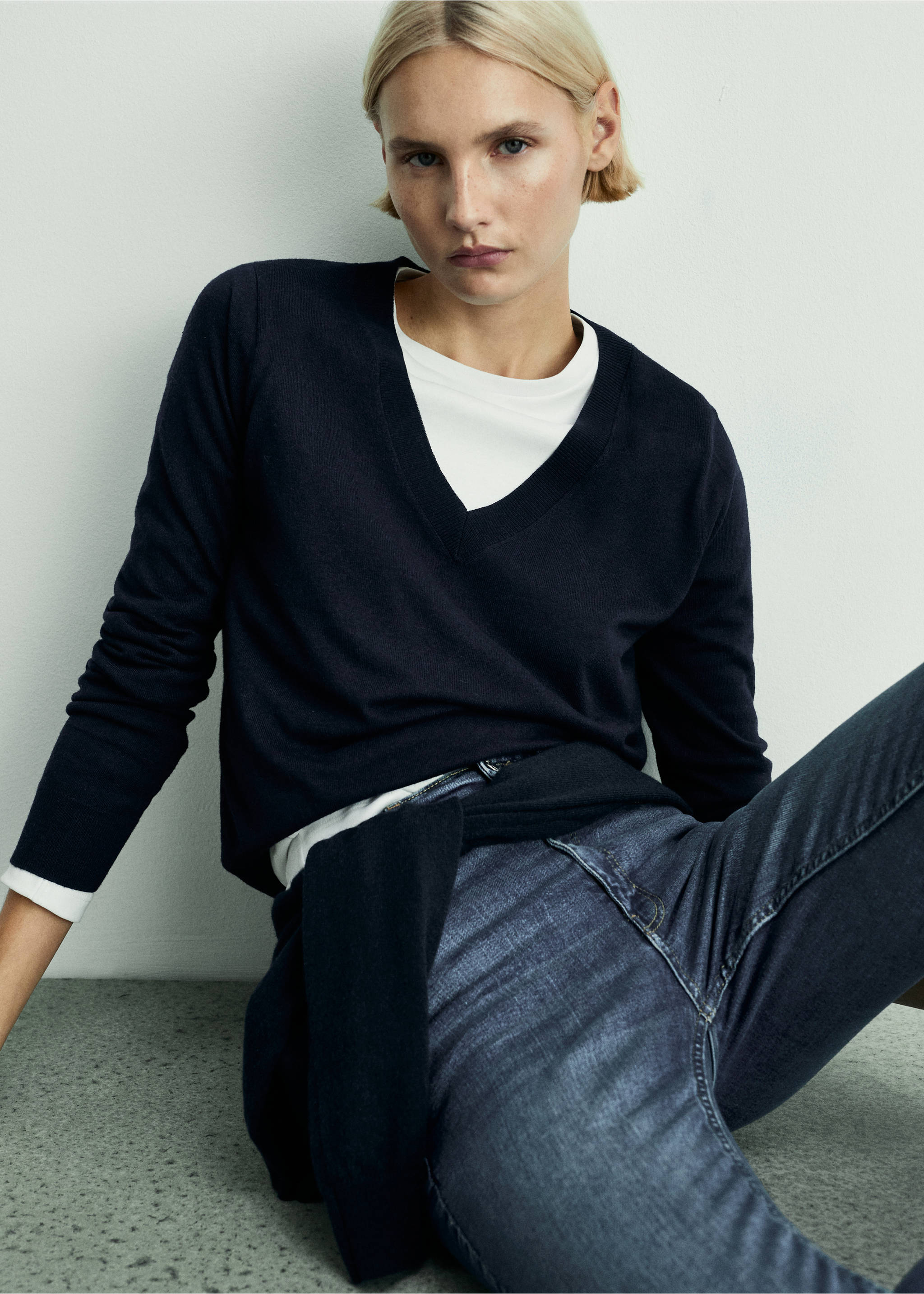 Texans skinny tir alt - Detall de l'article 1, Blau fosc. Ref: 77024061-00.