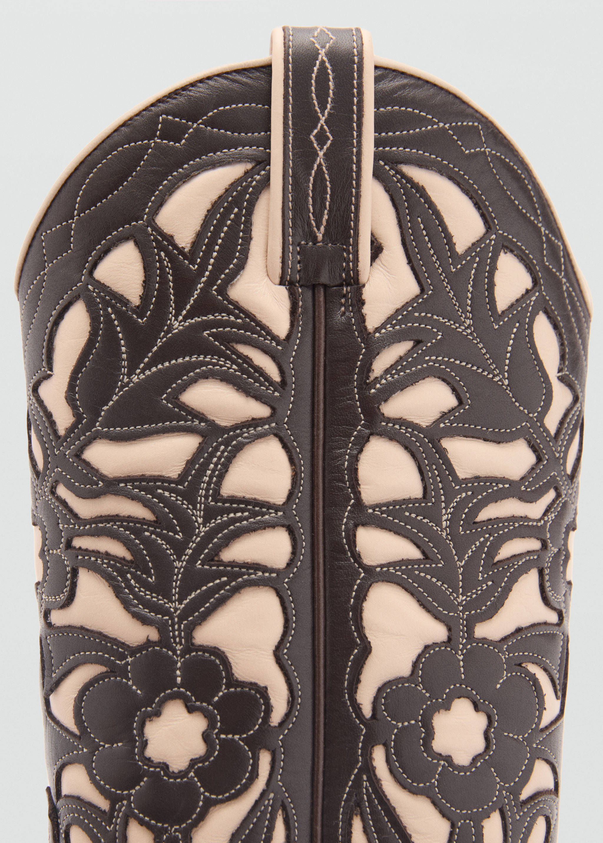 Dvobojne kožne kaubojske čizme - Detalji artikla 2