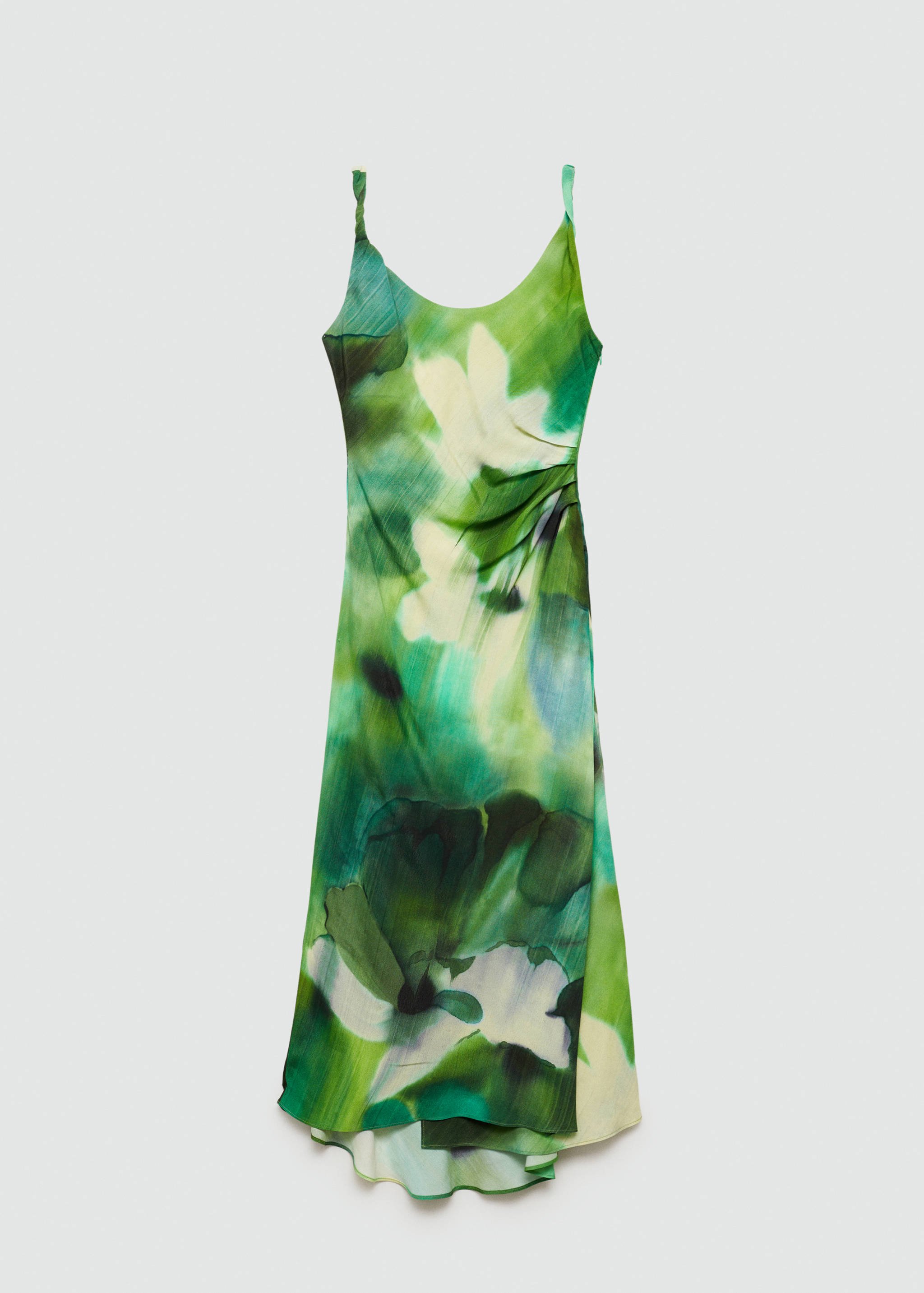 Sukienka z nadrukiem i drapowaniem - Artykuł bez modela/modelki