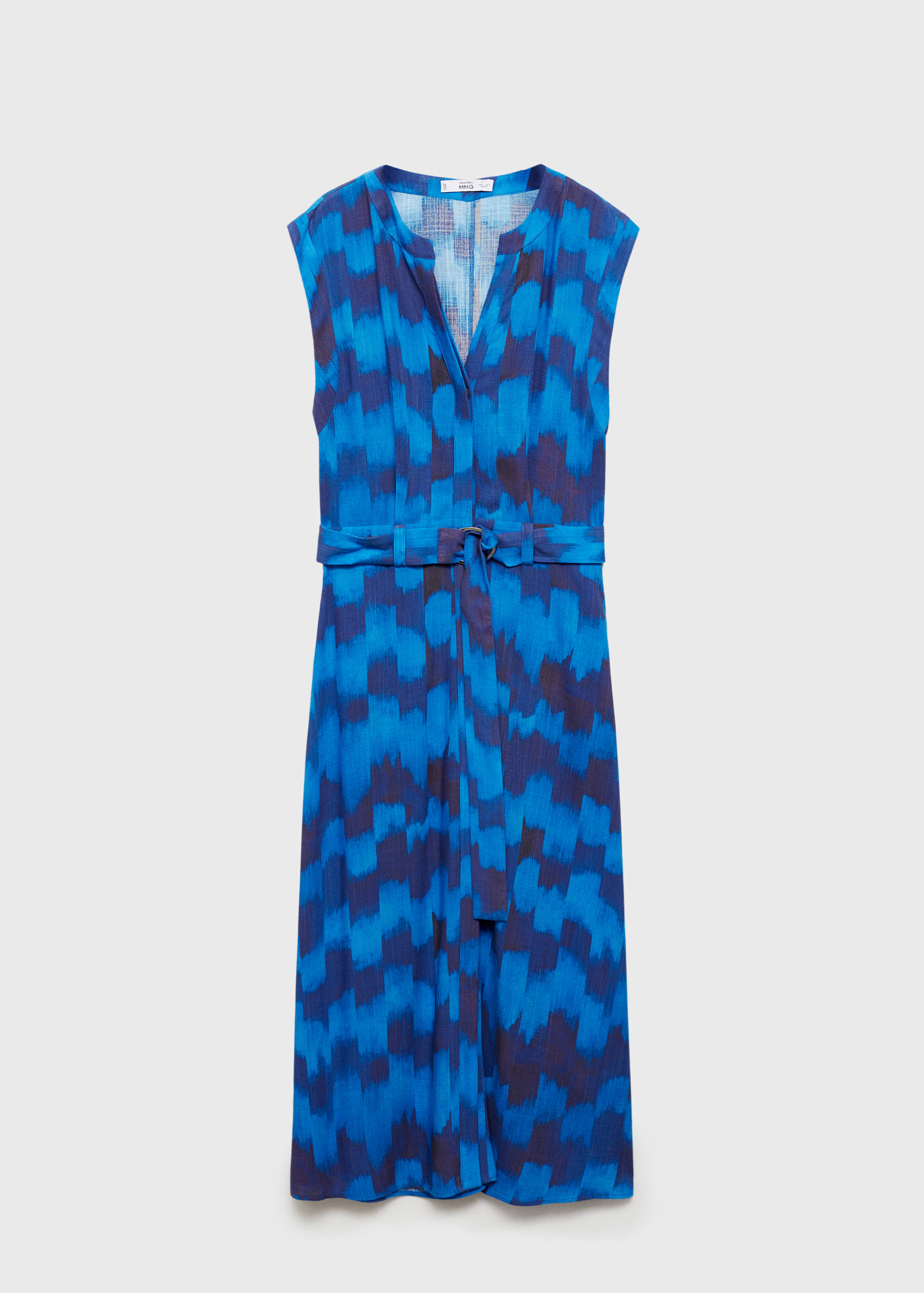 Rochie imprimată cu curea - Articol fără model