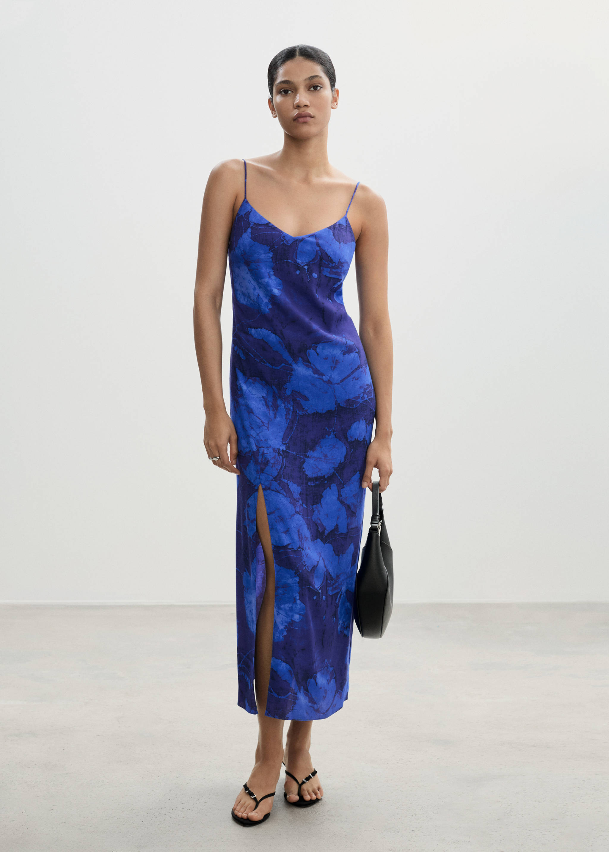 Printed strap dress - General plane