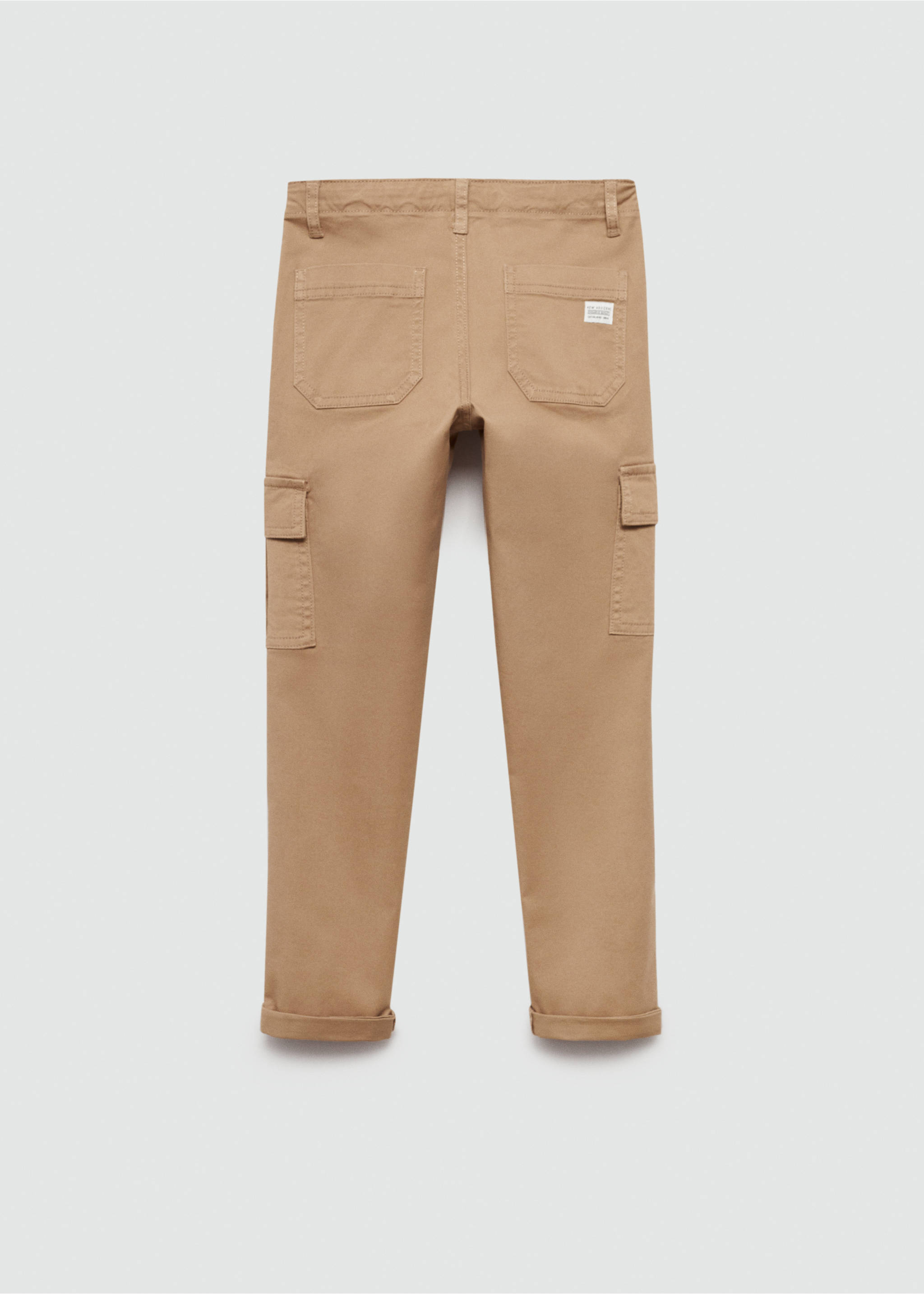 Straight-fit cargo pants - Reverse of the article, Medium Brown. Ref: 77024435-00.