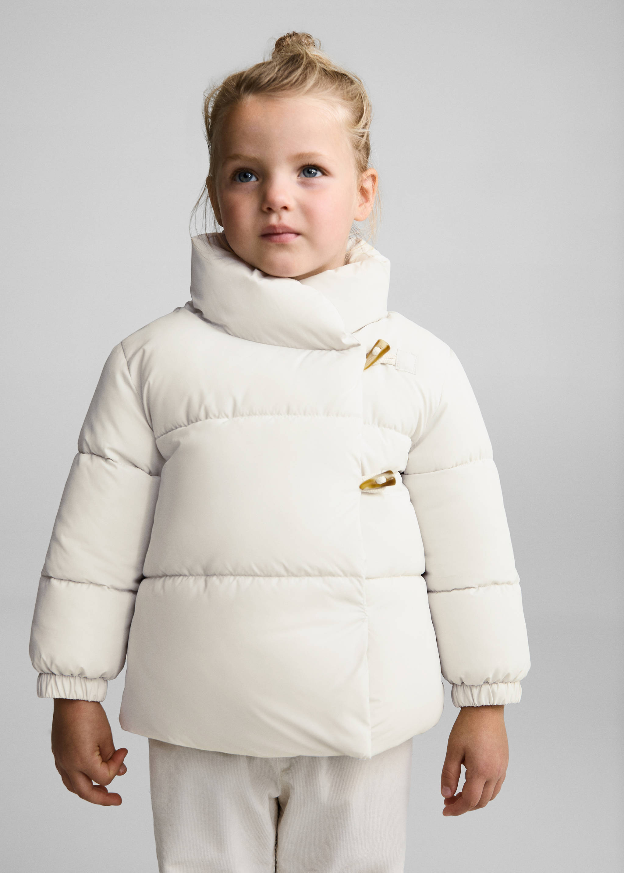 Padded anorak with fur-effect interior - Medium plane