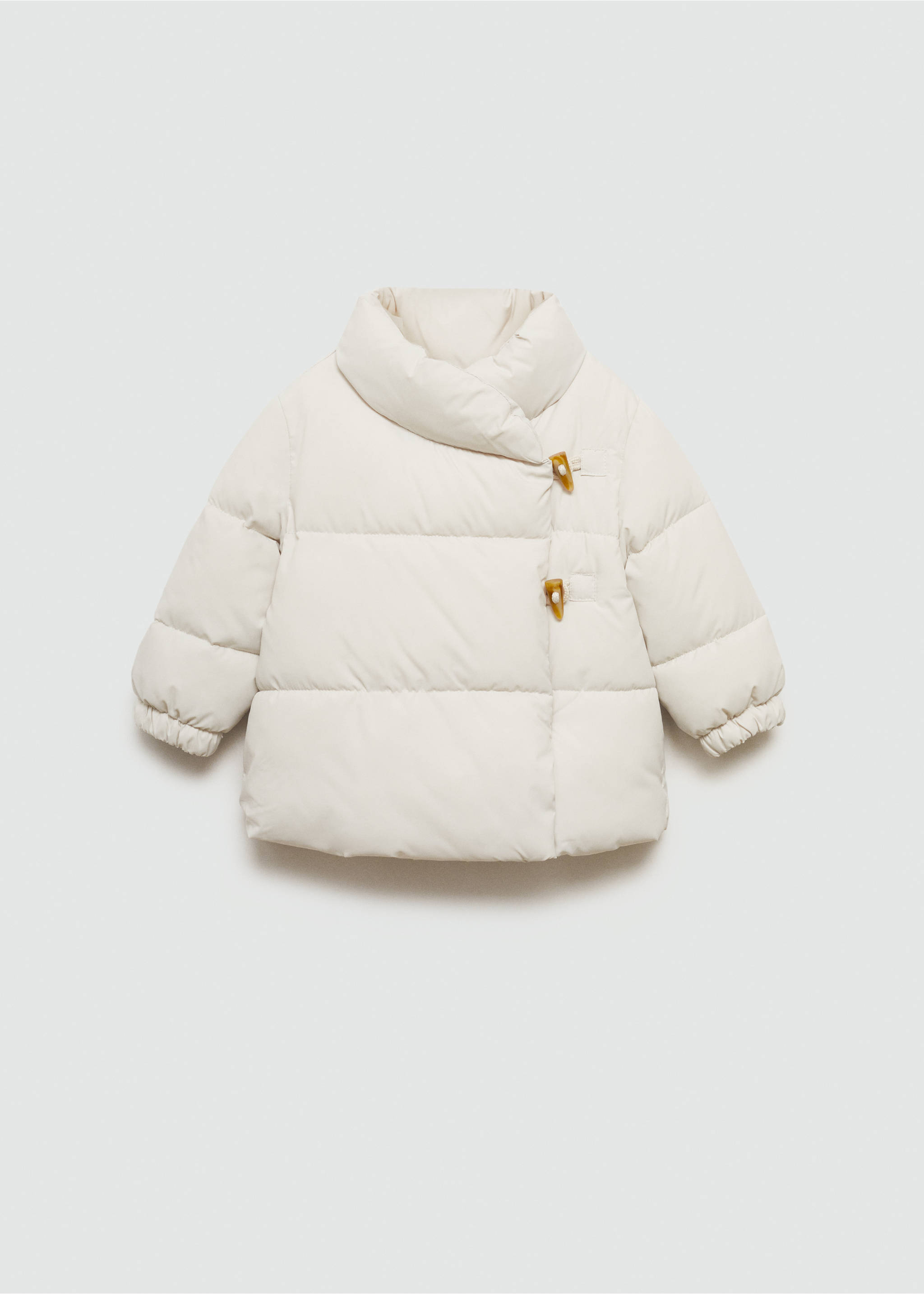 Steppanorak mit Innenfutter aus Kunstfell - Artikel ohne Model, Ecru. Ref: 77024439-00.