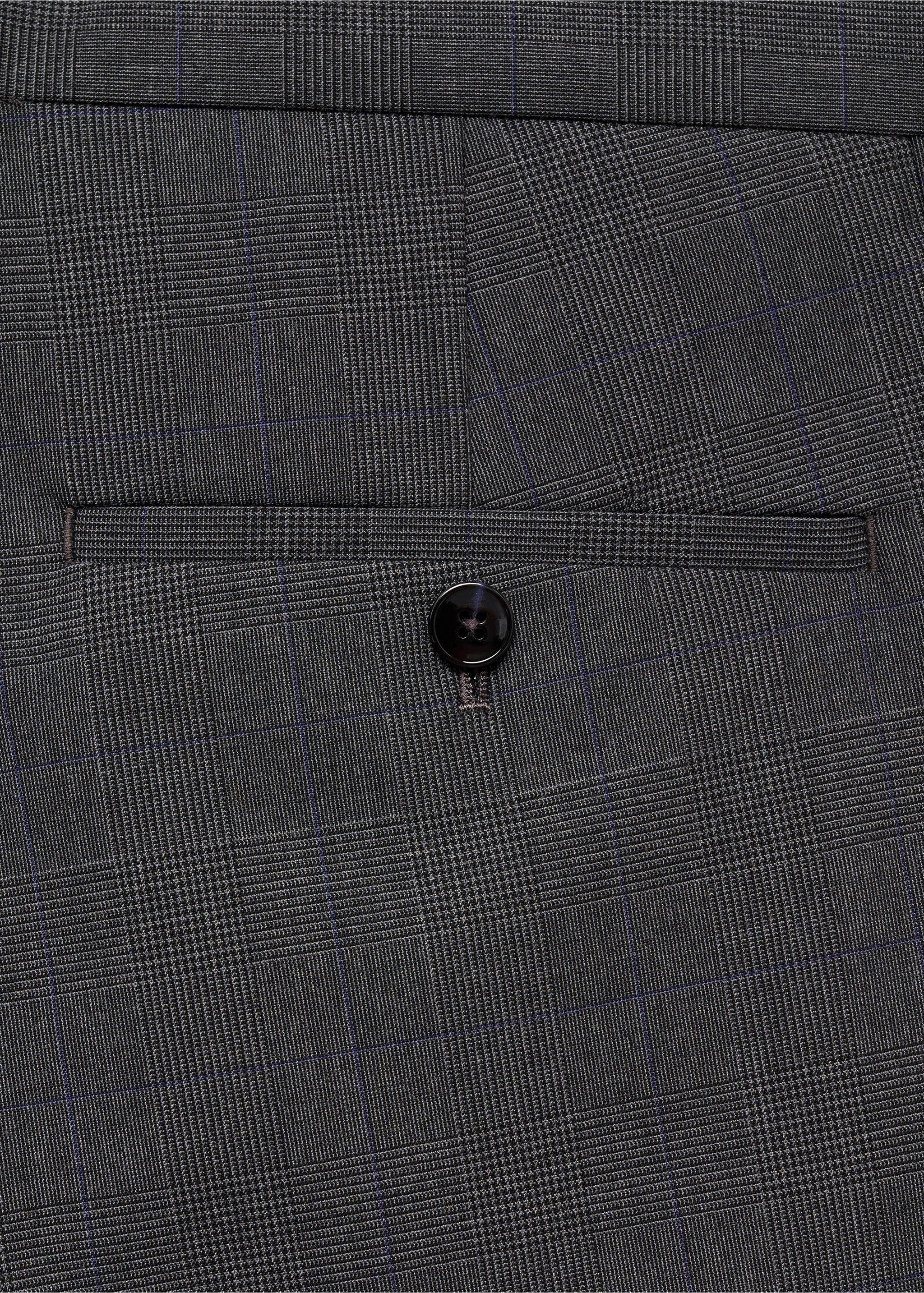 Stretch fabric super slim-fit suit trousers - Details of the article 0, Medium Heather Grey. Ref: 77024442-00.