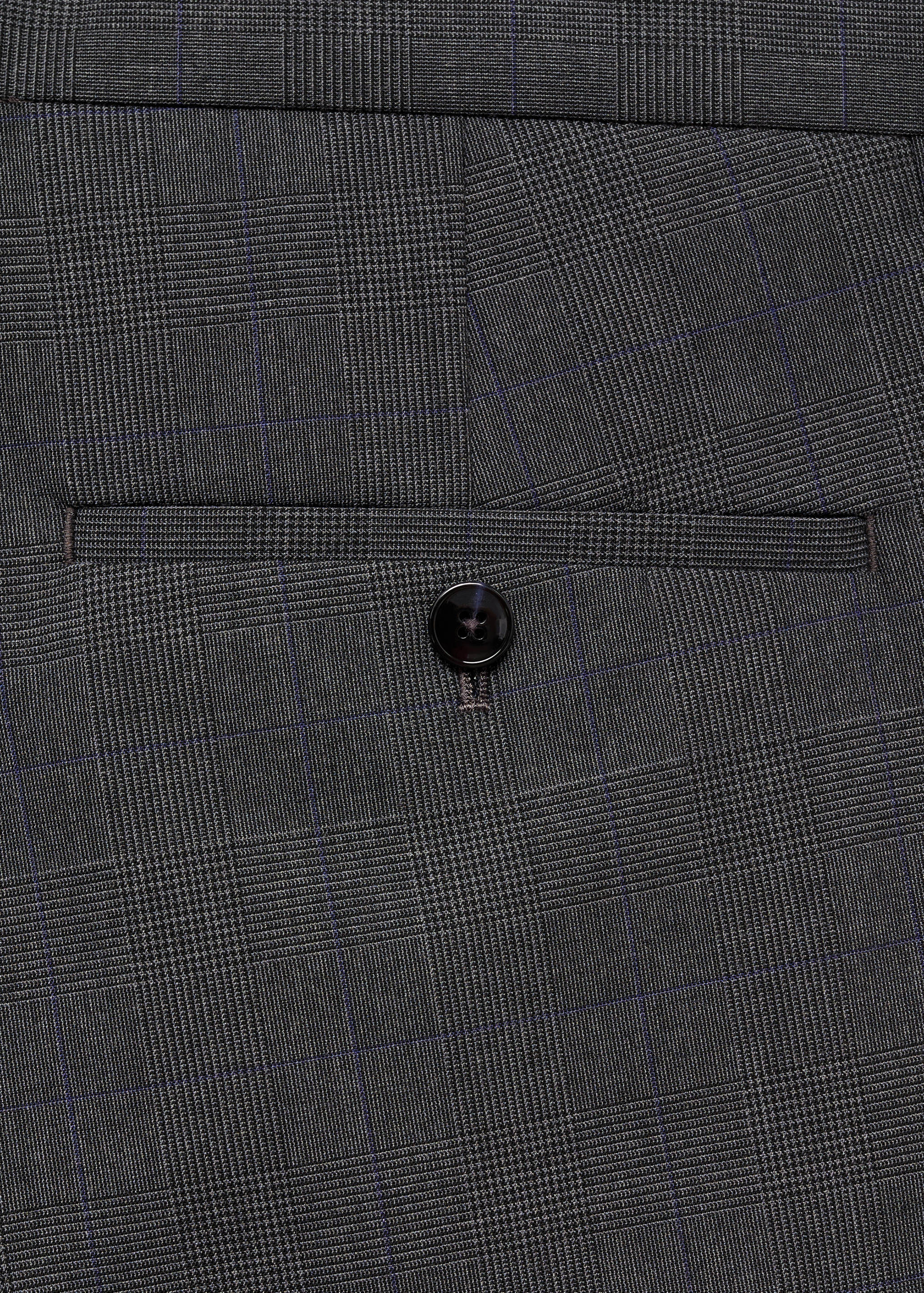Stretch fabric super slim-fit suit trousers - Details of the article 0