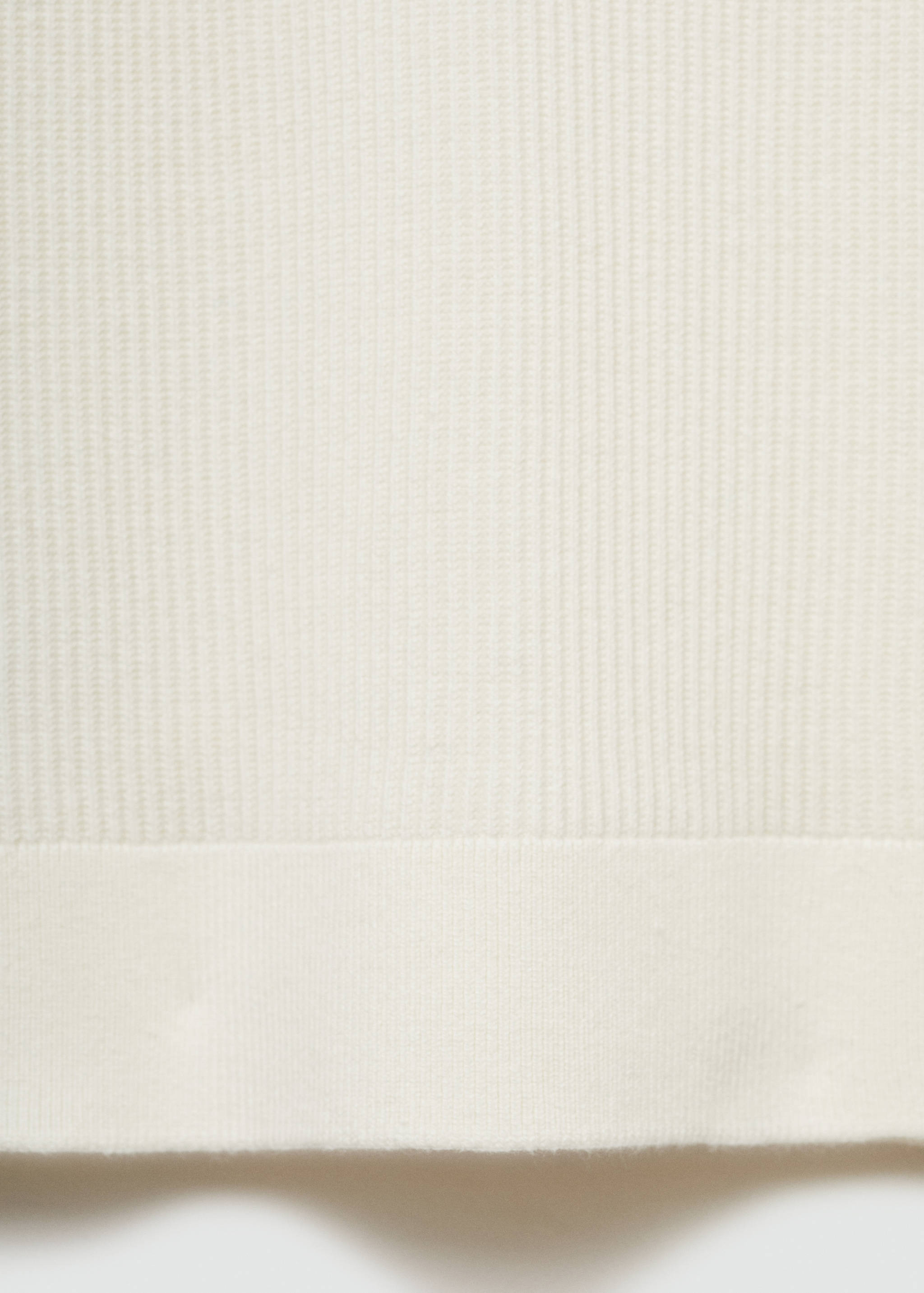 Gerippter Pullover aus Baumwollgemisch mit Polo-Kragen - Detail des Artikels 0