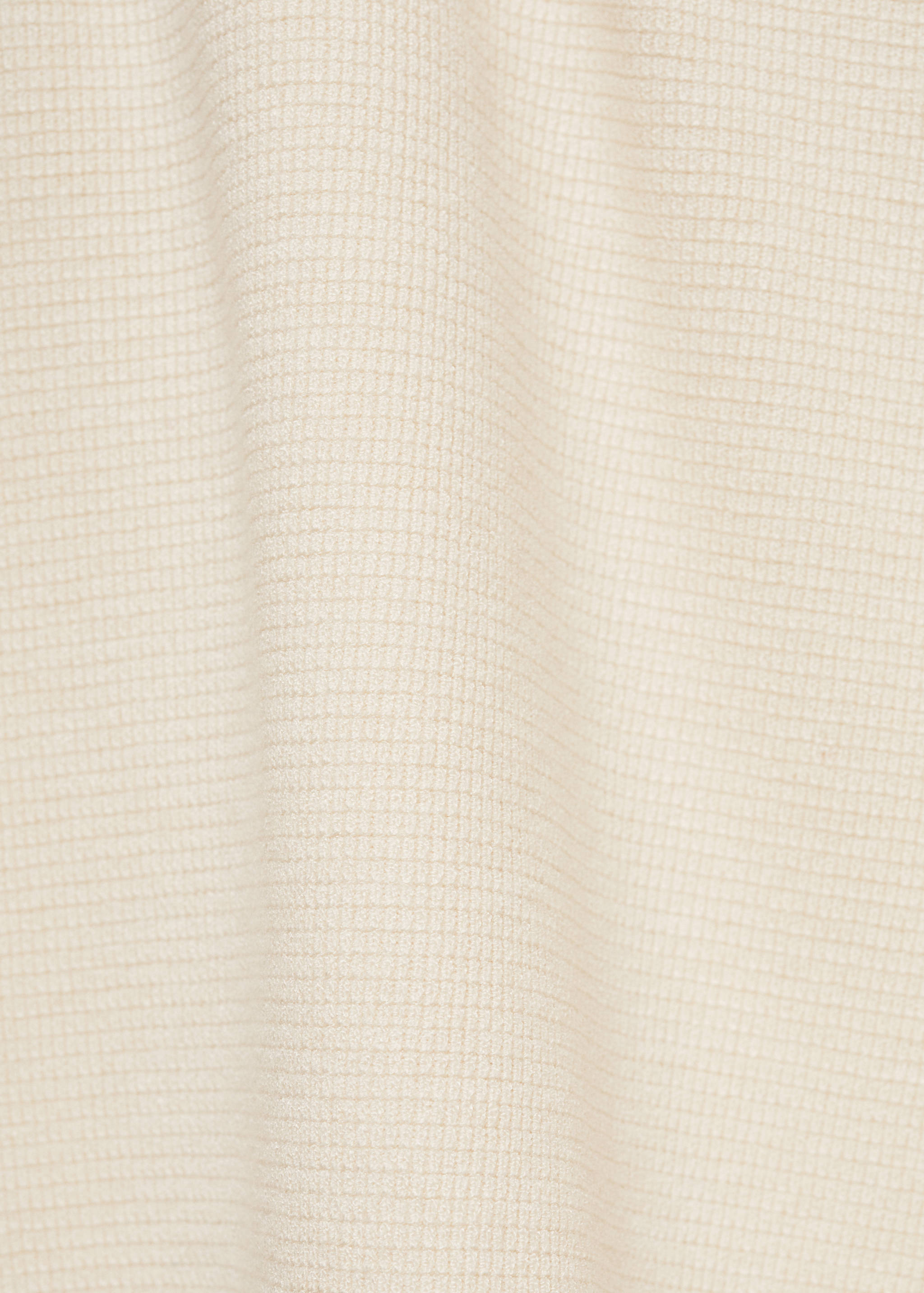 Structured fine-knit polo shirt - Details of the article 0