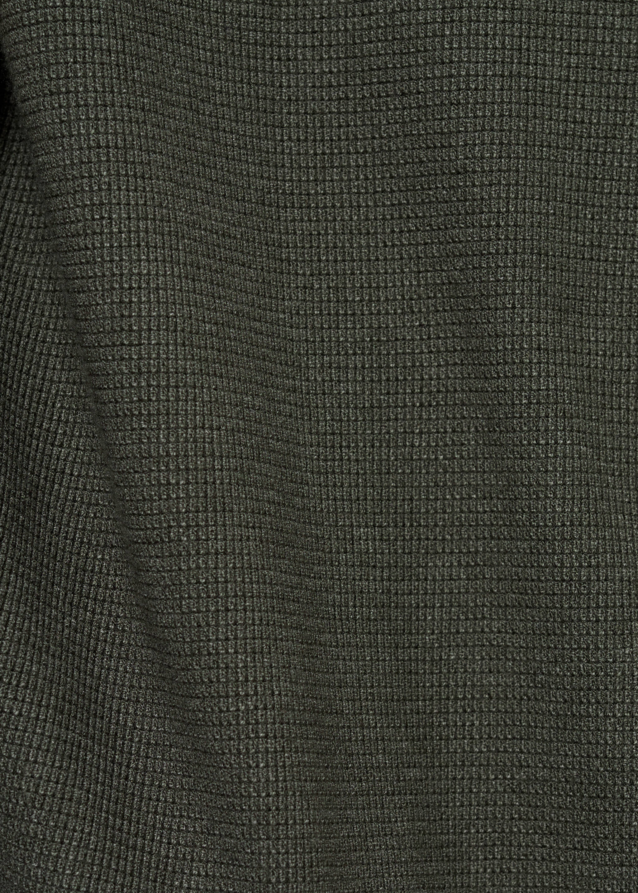 Structured fine-knit polo shirt - Details of the article 0