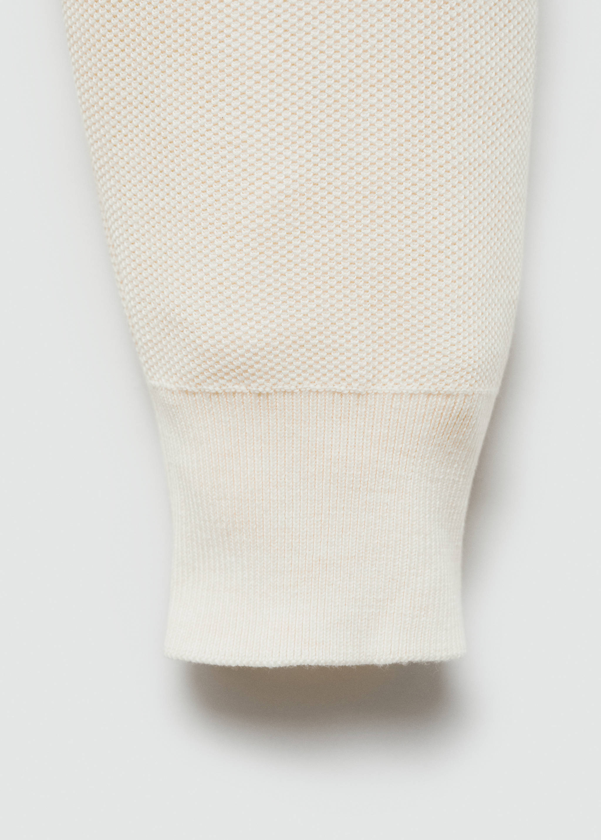 Sweater with polo-neck structure and zip - Details of the article 0