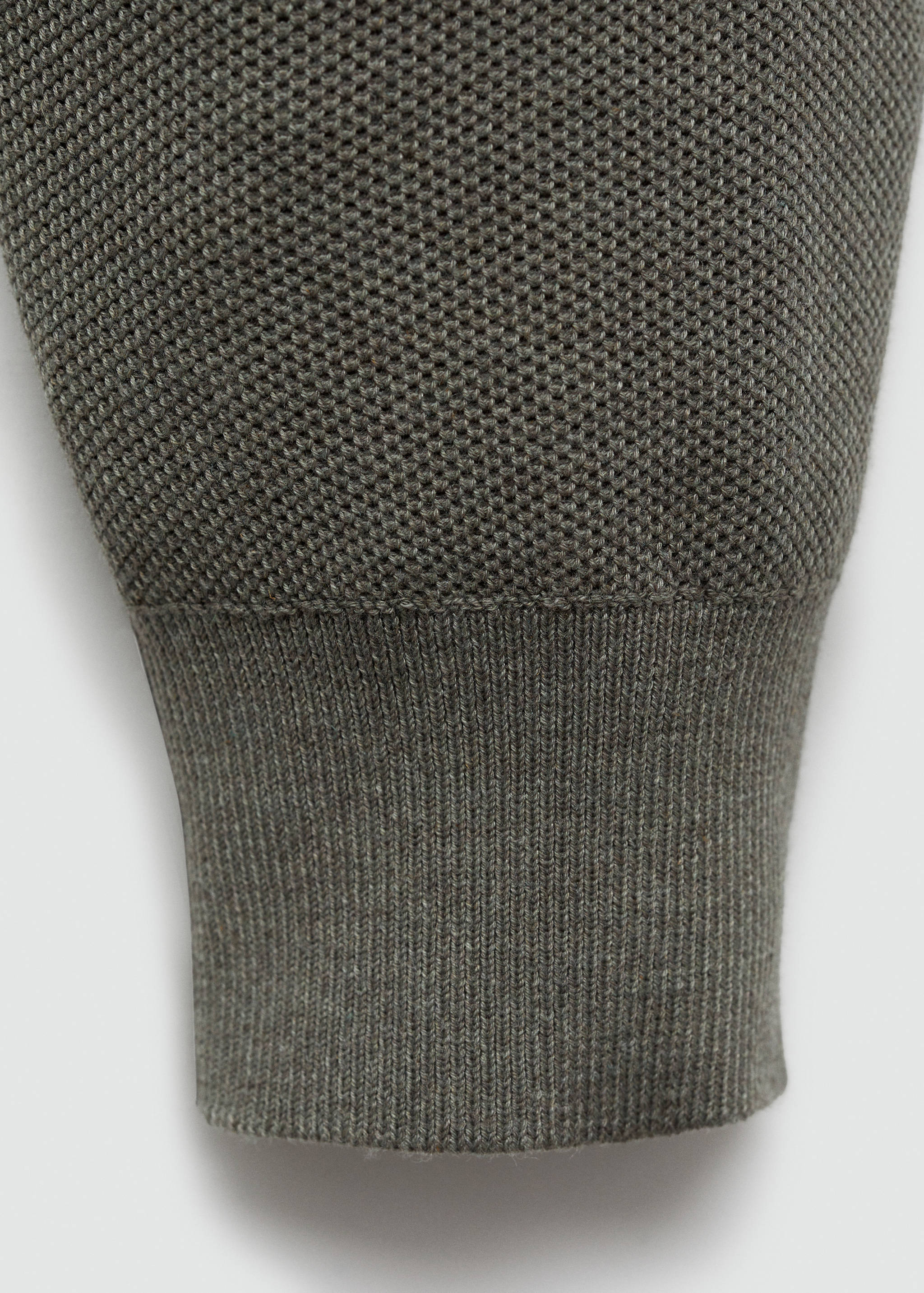 Sweater with polo-neck structure and zip - Details of the article 0