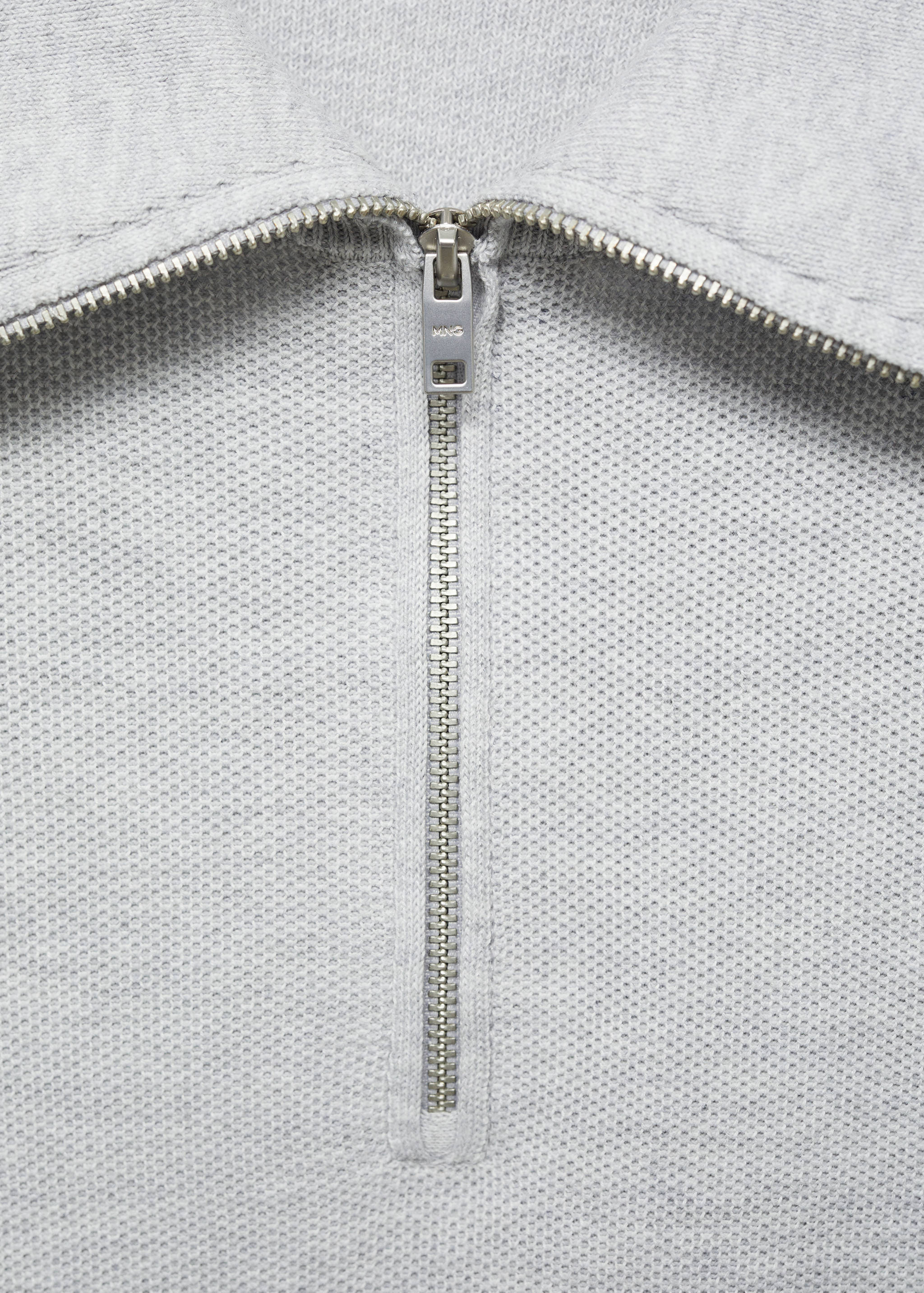 Sweater with polo-neck structure and zip - Details of the article 8