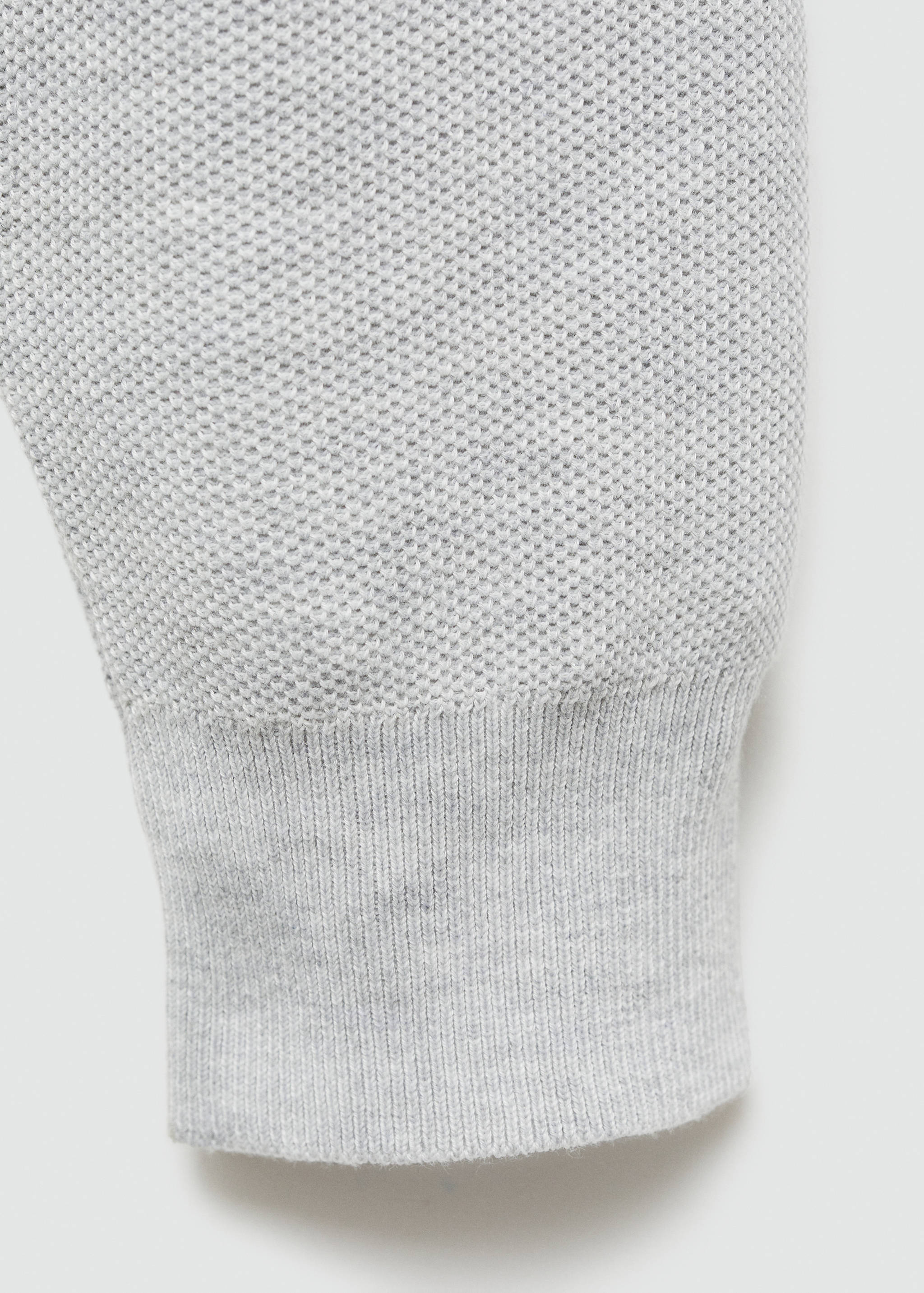 Sweater with polo-neck structure and zip - Details of the article 0