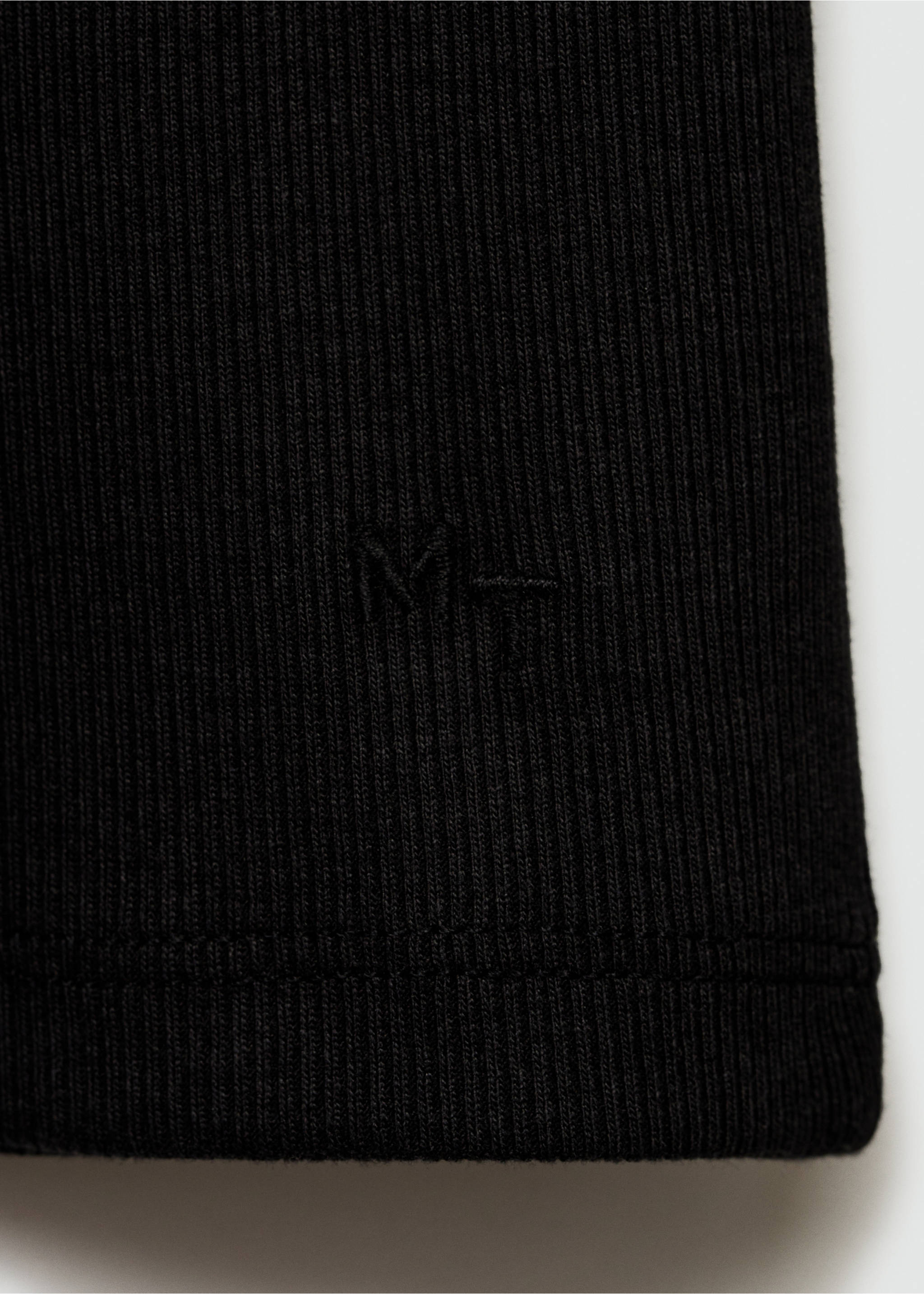 T-shirt jaspé - Détail de l'article 8, Noir. Ref: 77024450-00.