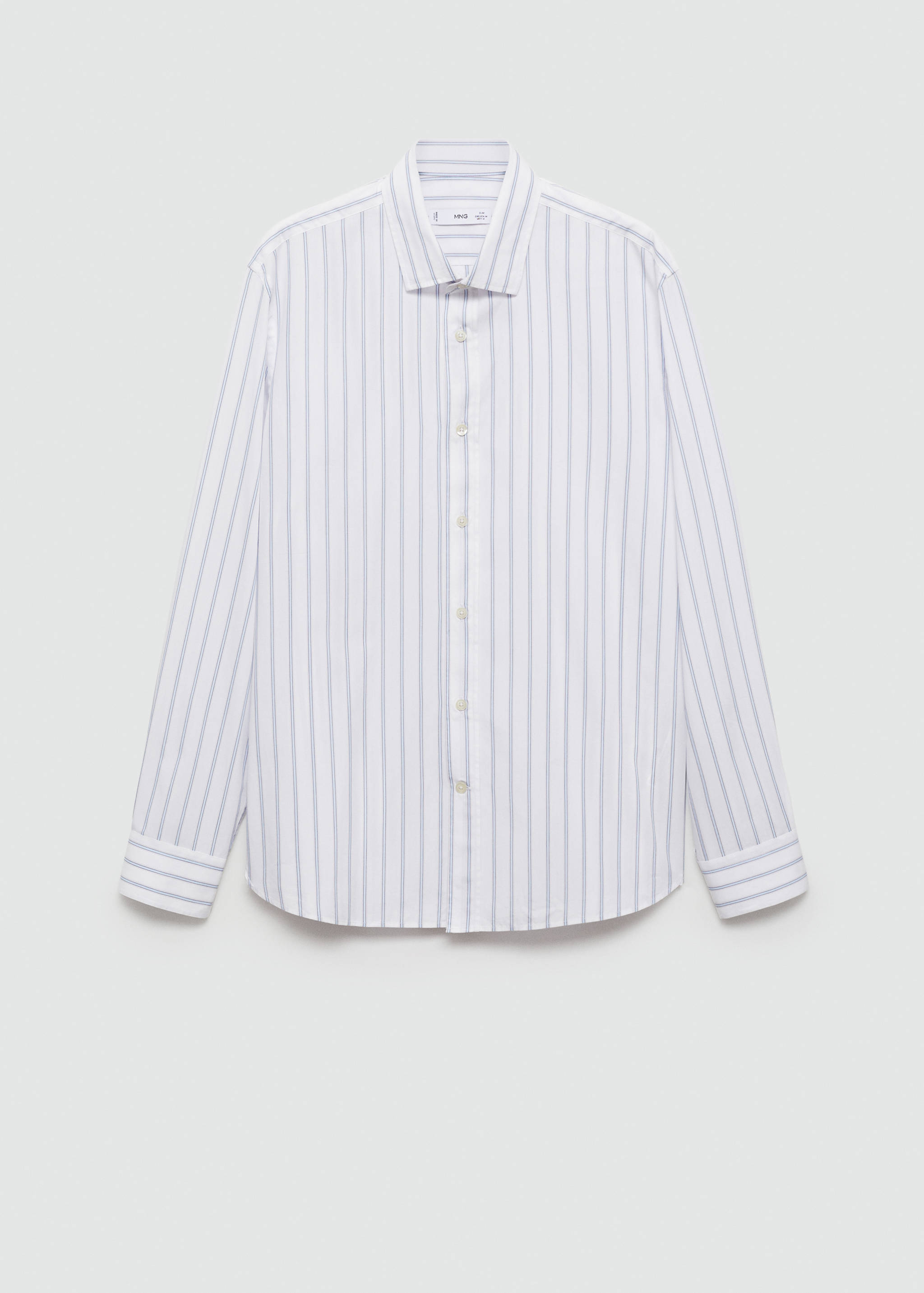 Regular-fit striped cotton shirt - Article without model