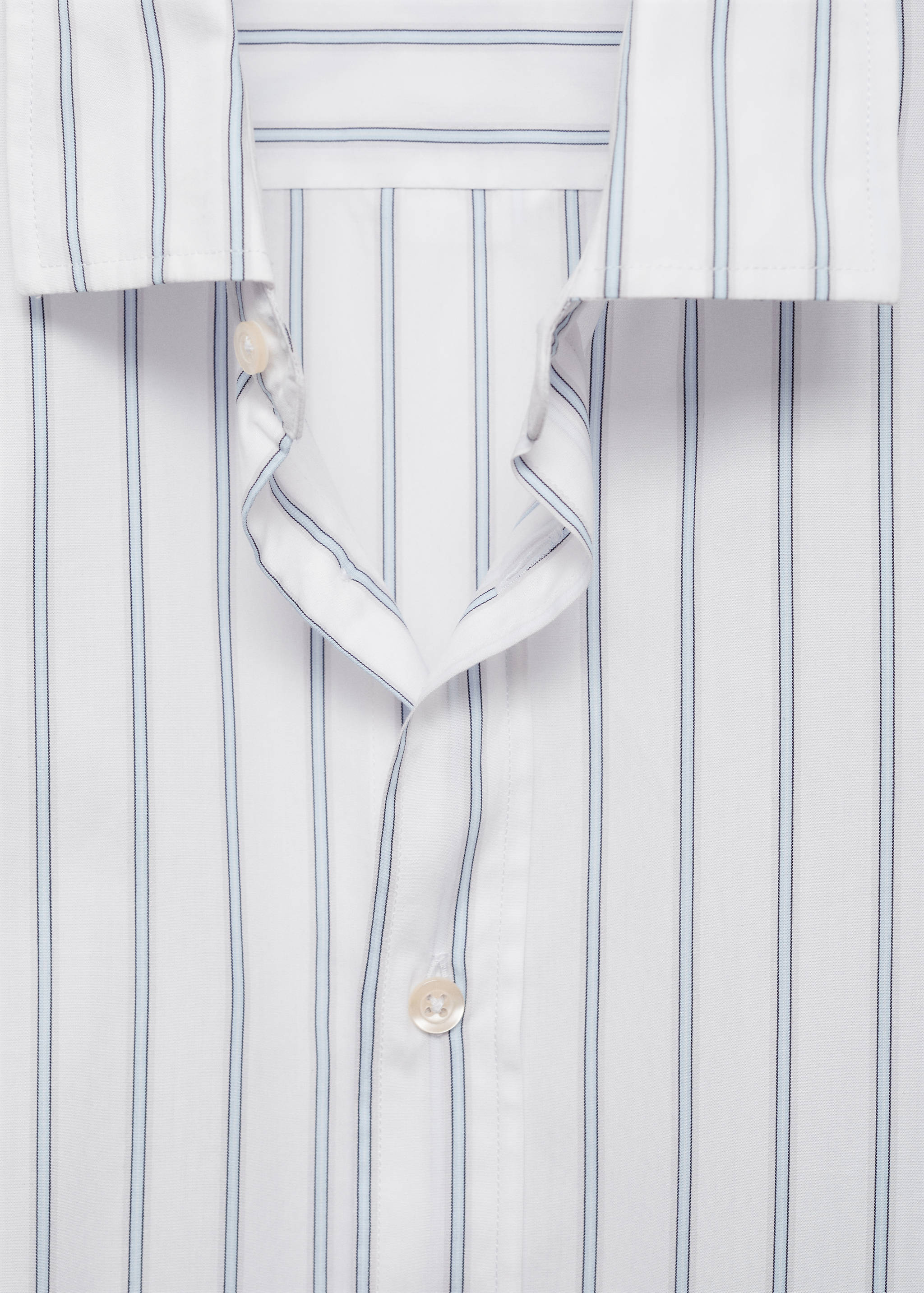 Regular-fit striped cotton shirt - Details of the article 8
