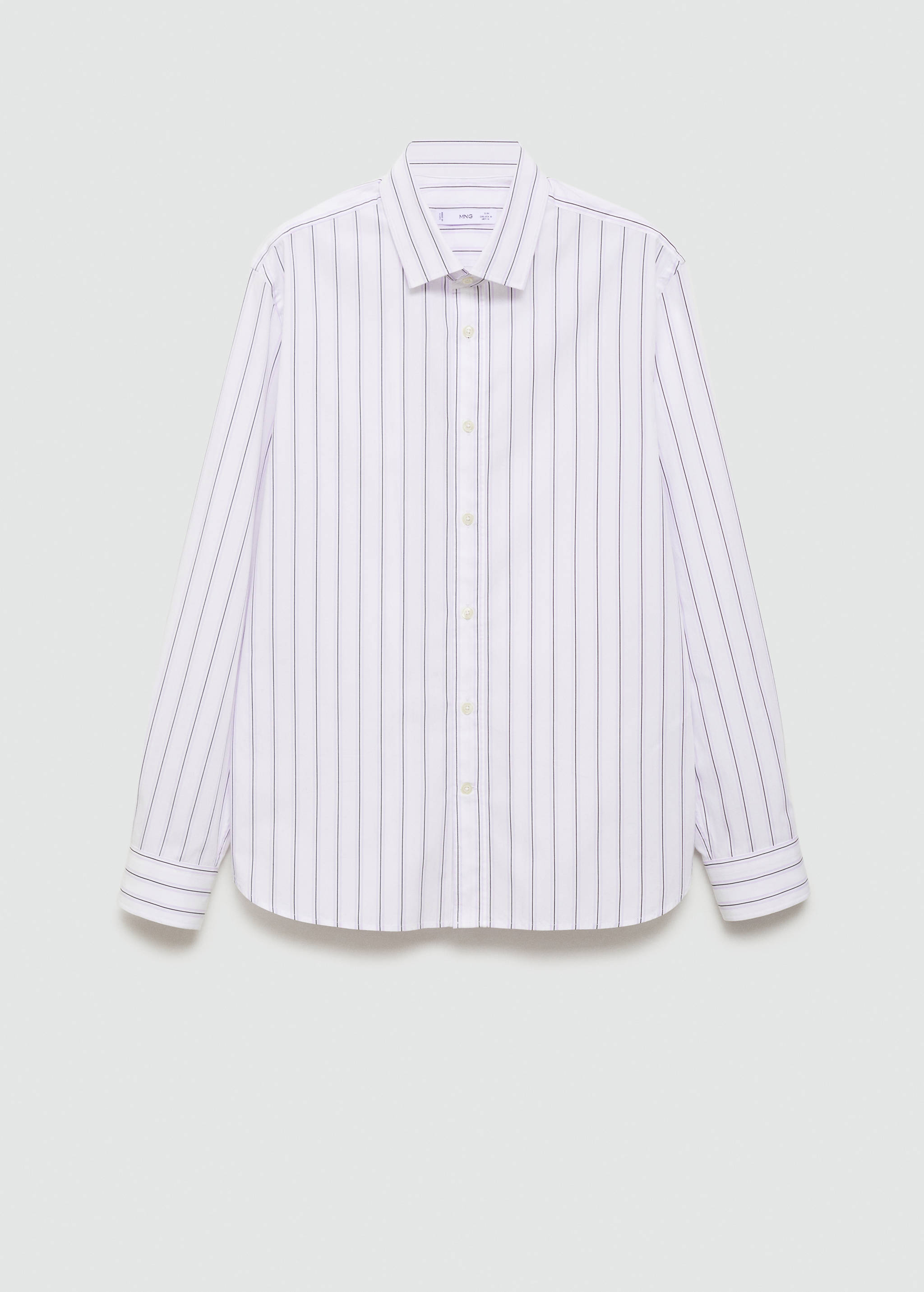 Regular-fit striped cotton shirt - Article without model