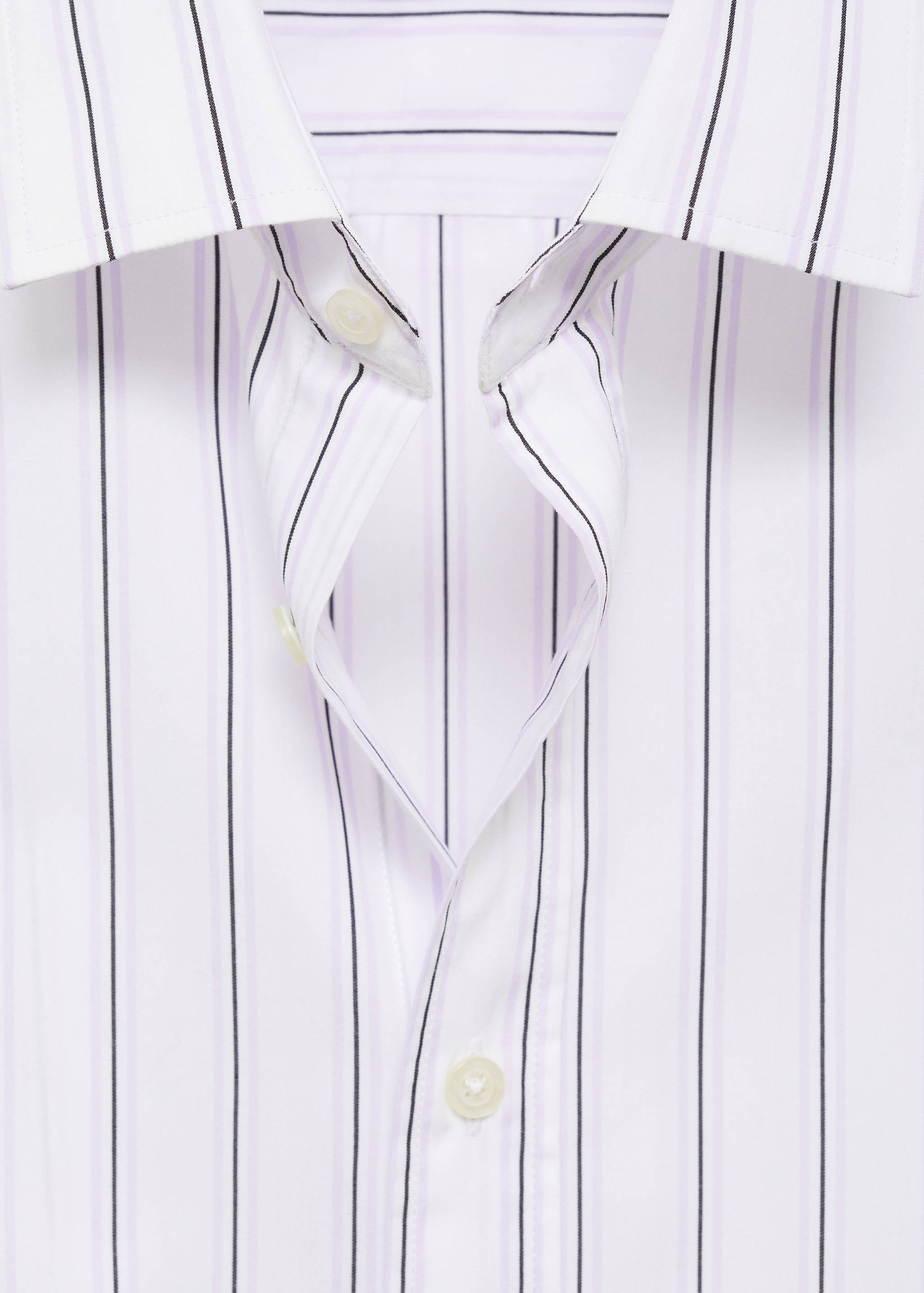 Regular-fit striped cotton shirt - Details of the article 8