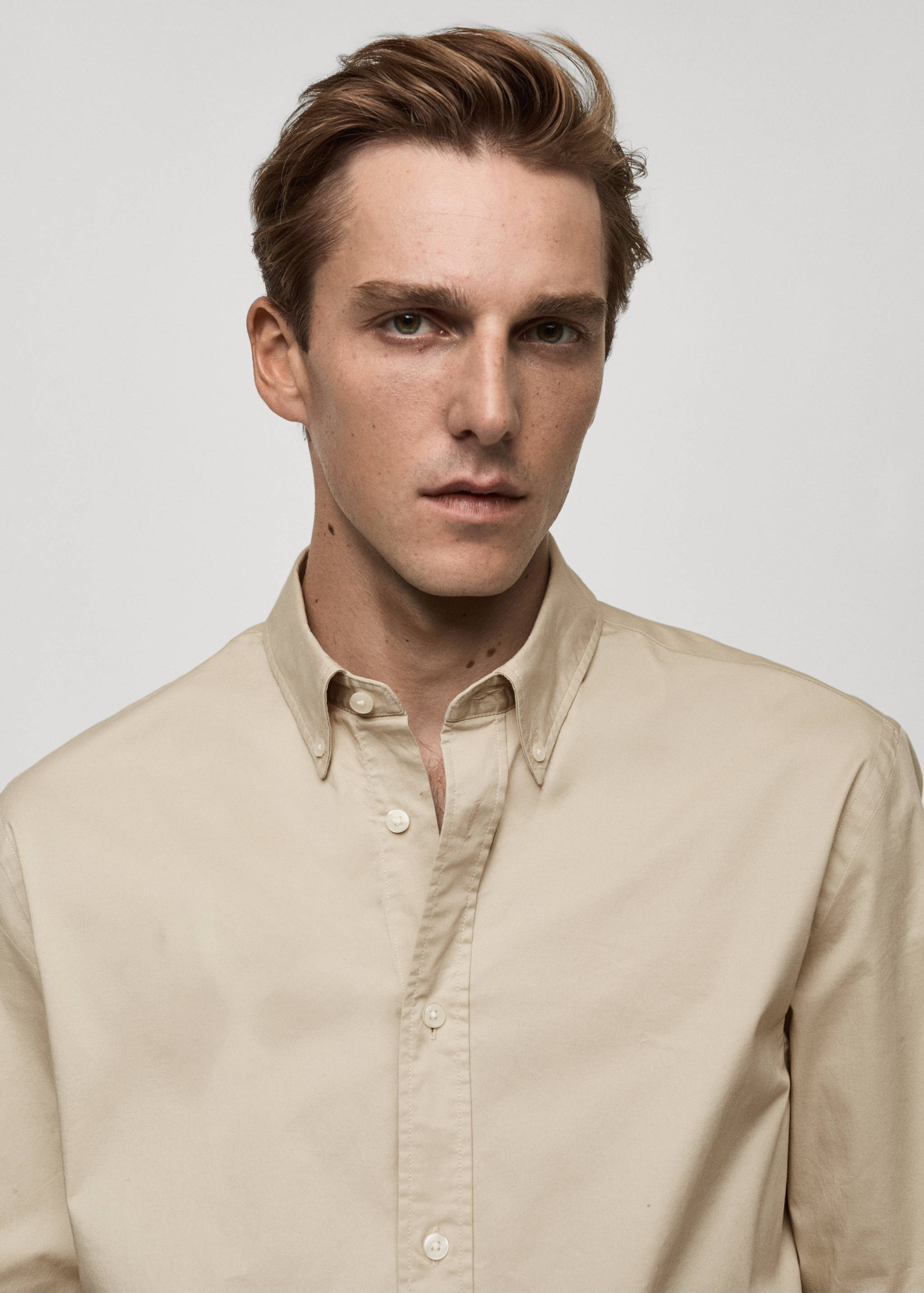 Regular fit cotton shirt - Details of the article 1