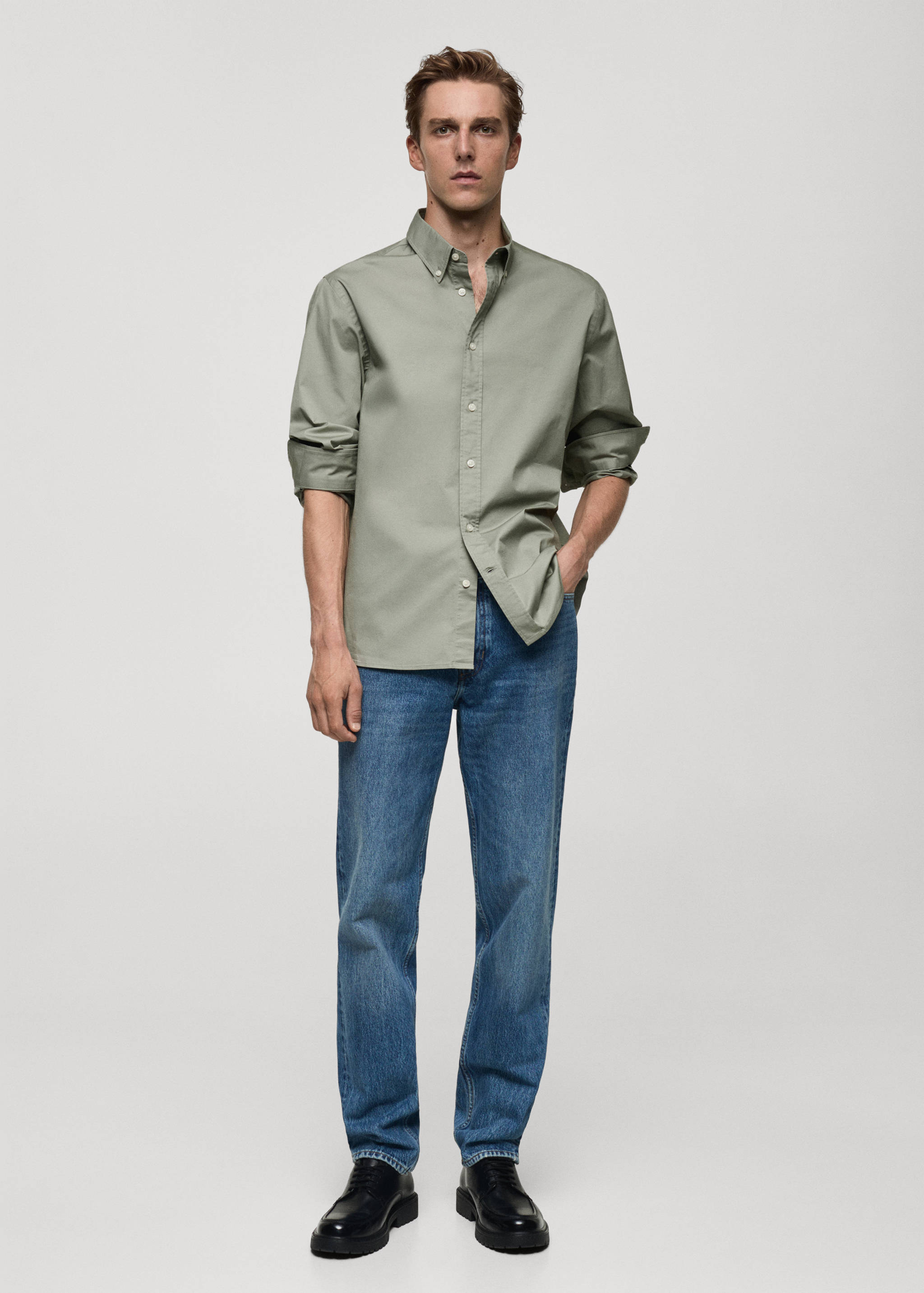 Regular fit cotton shirt - General plane