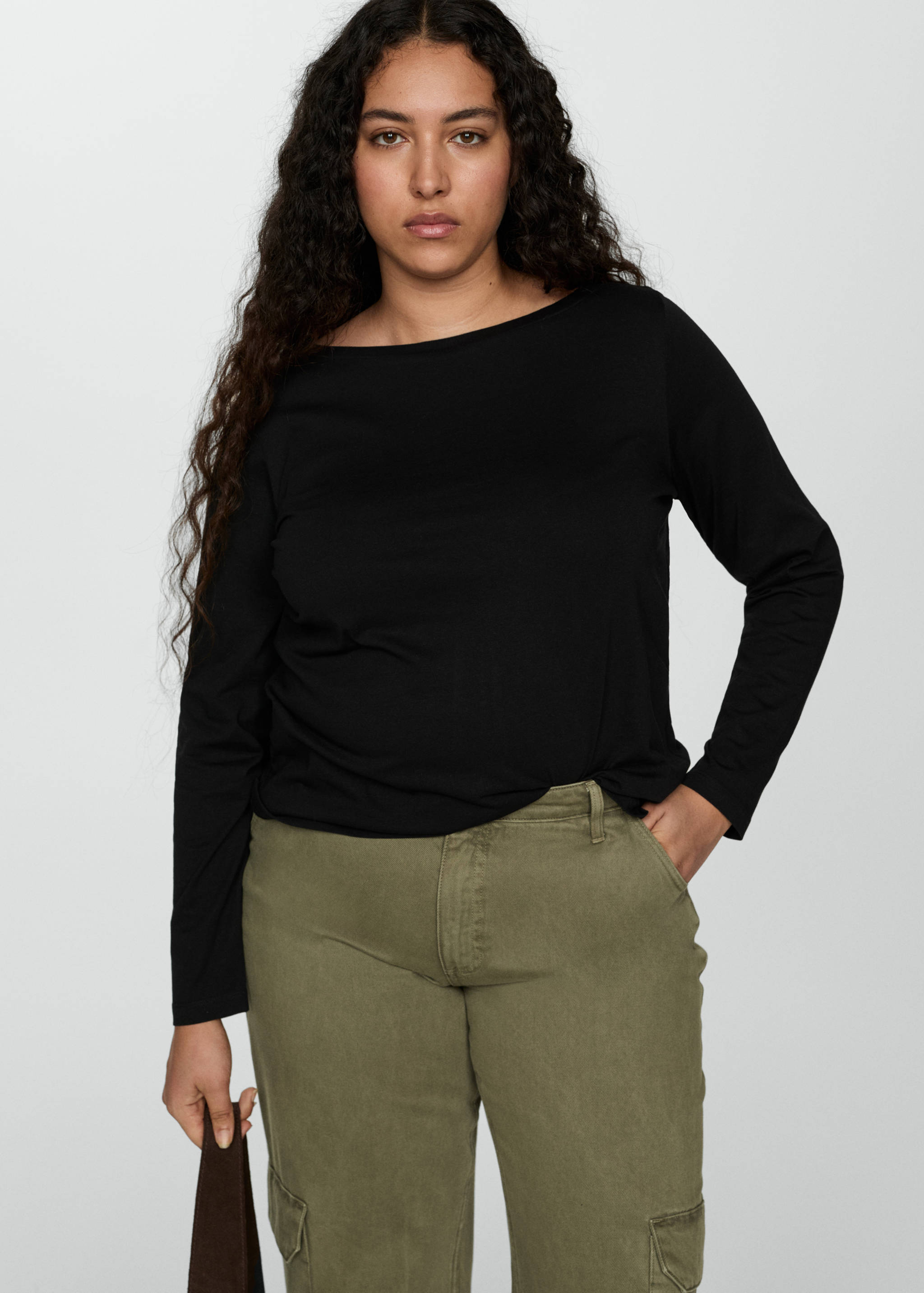 Camiseta cuello barco manga larga - Detalle del artículo 5